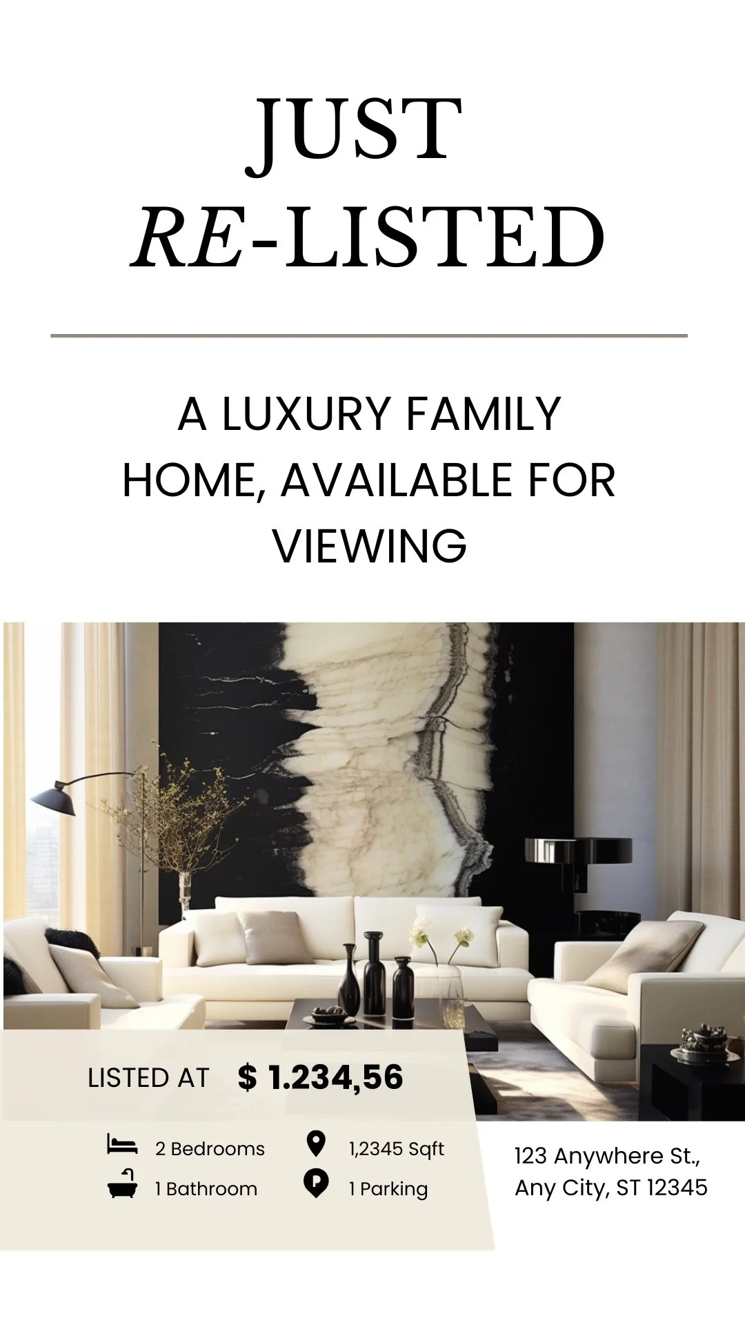 Home showing - August - Listing update