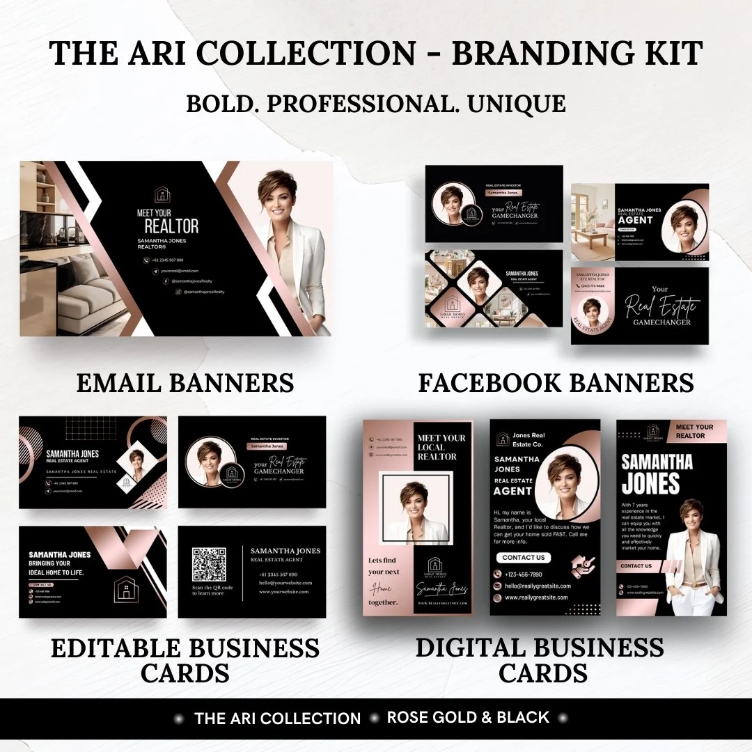 Branding kit - The Ari Collection - Rose Gold &amp; Black 