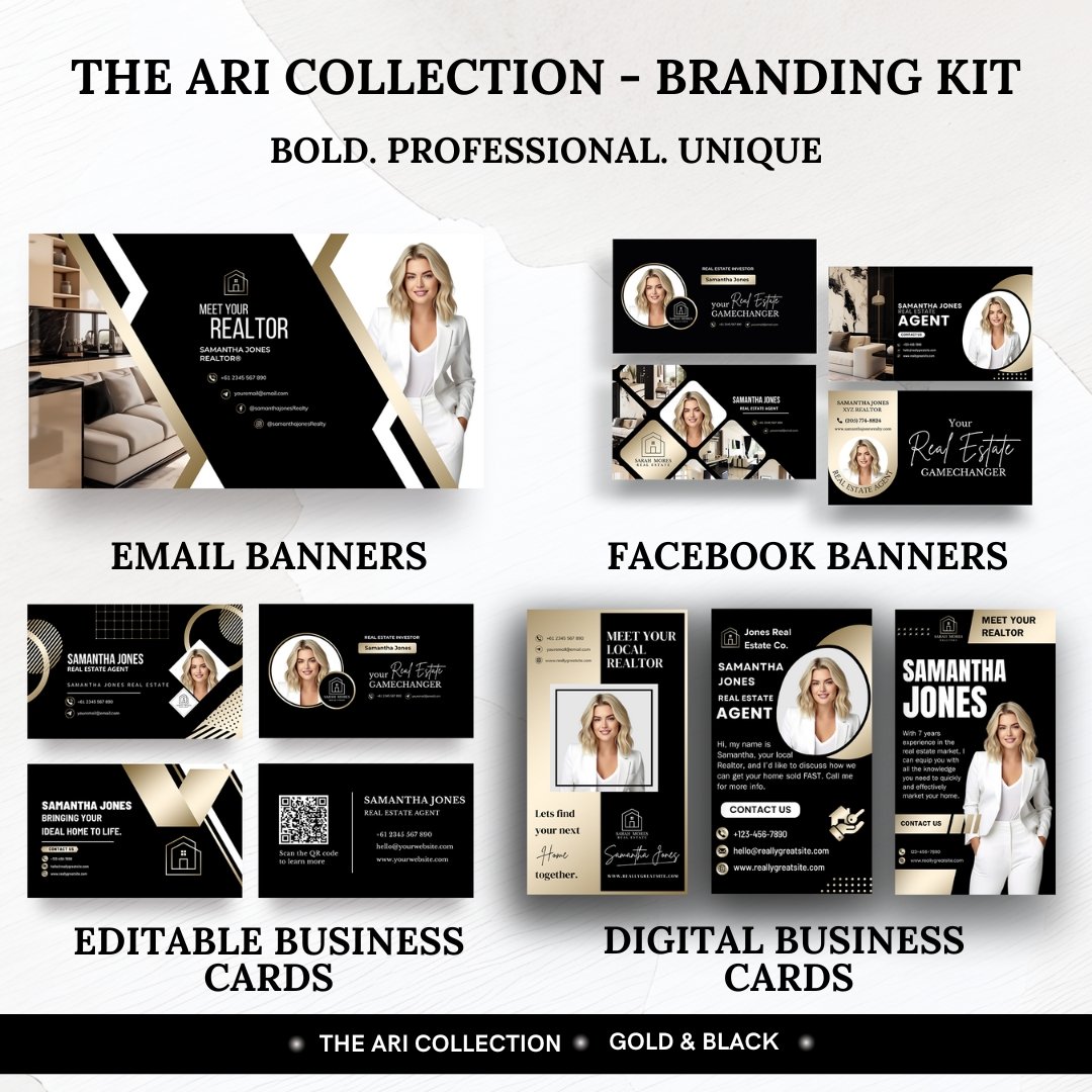 Branding kit - The Ari Collection - Gold &amp; Black 