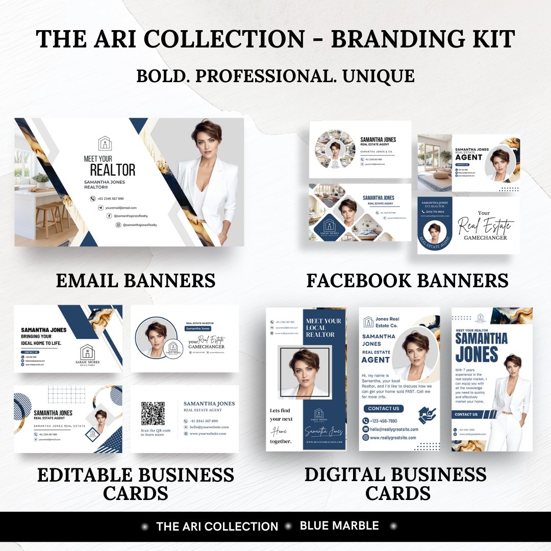 Branding kit - The Ari Collection - Blue Marble