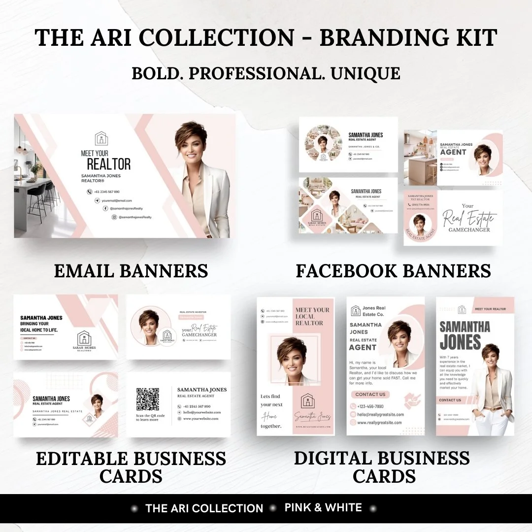 Branding kit - The Ari Collection - Pink &amp; White 