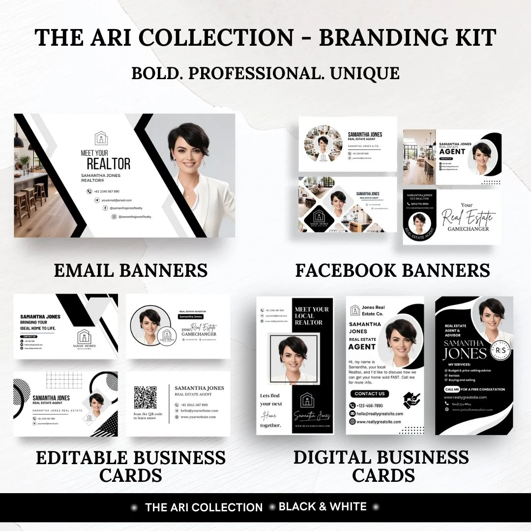 Branding kit - The Ari Collection - Black &amp; White 