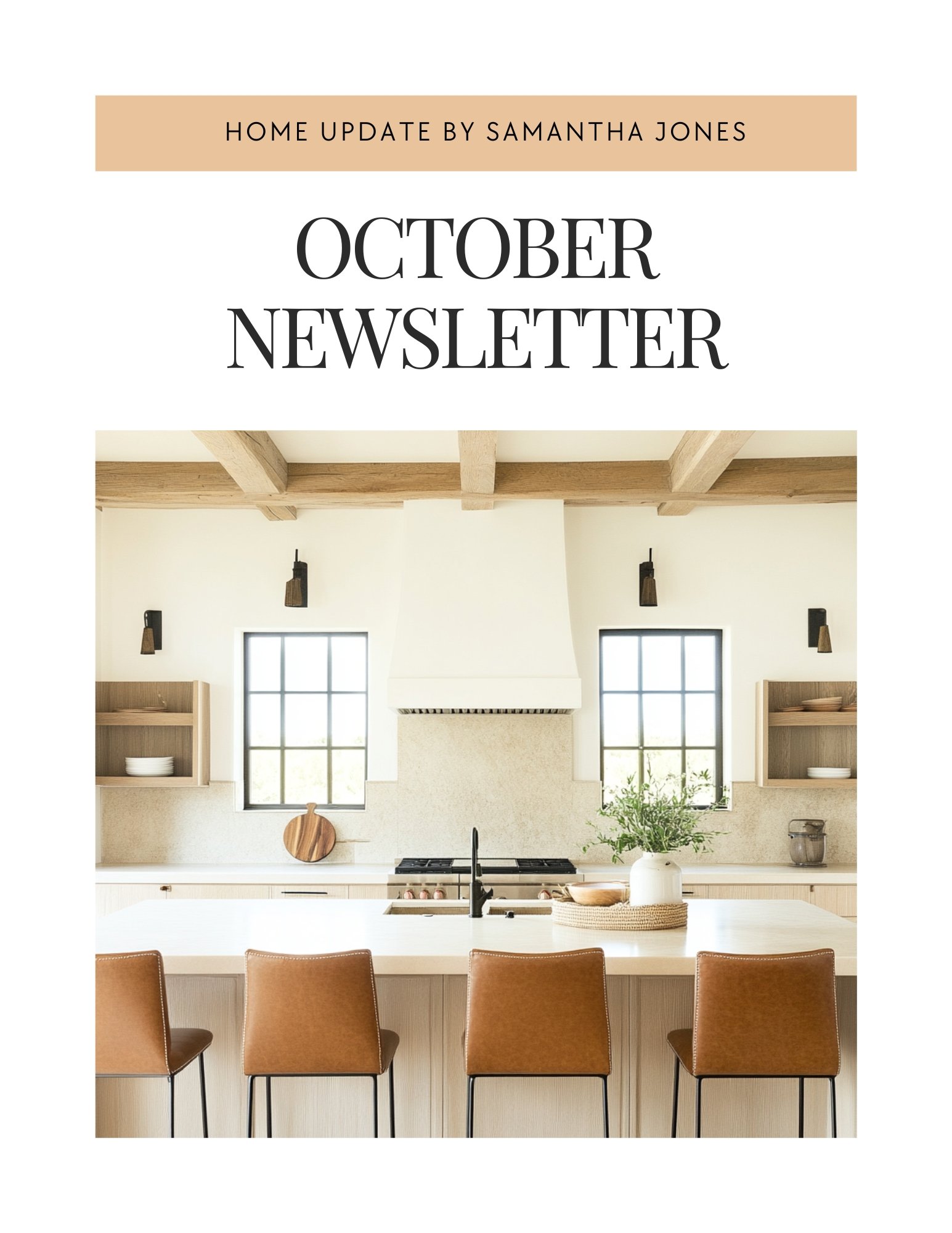 Monthly Newsletter template - October- The Ari Collection