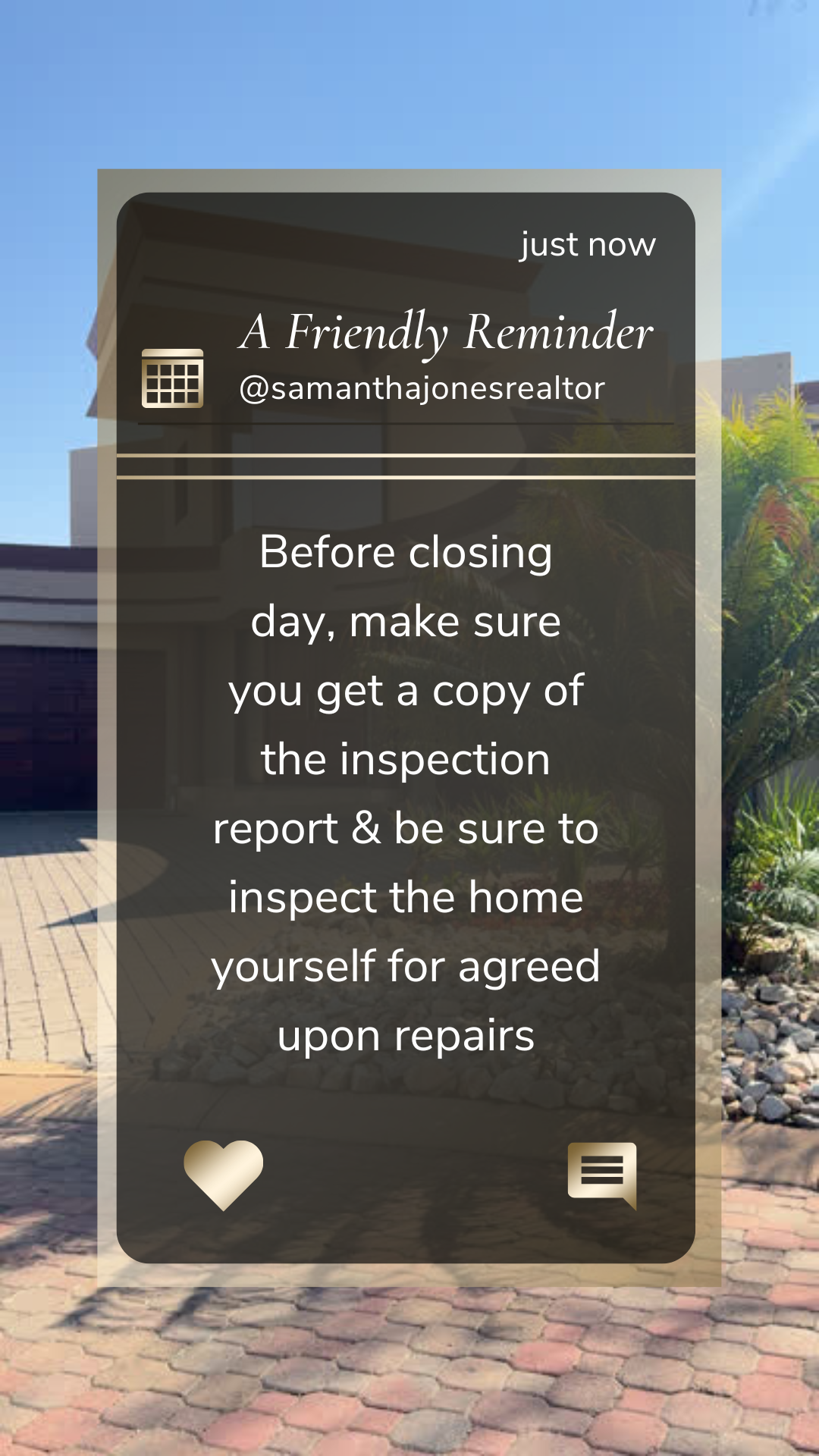 Real Estate Reminder - Video Stories - March