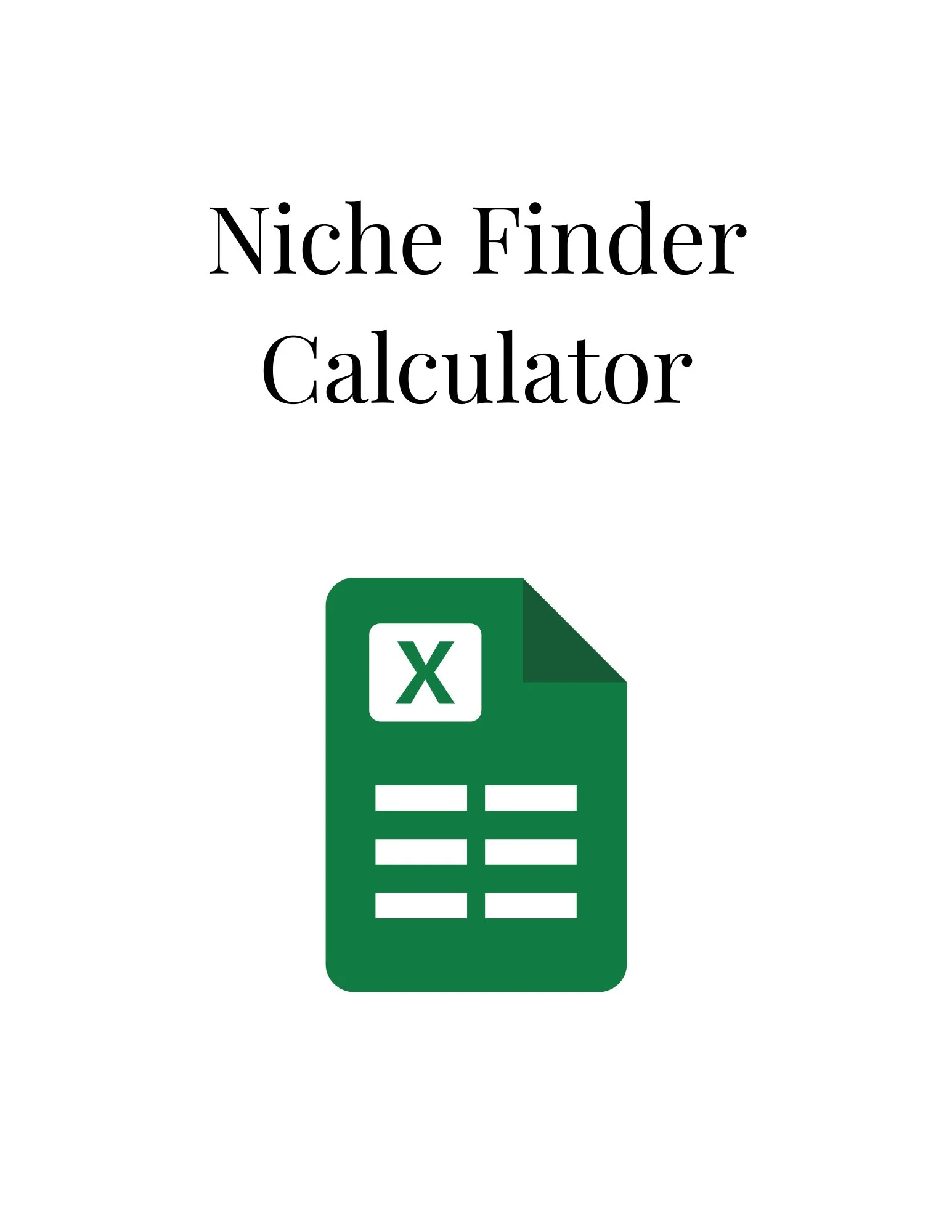 Niche Finder Calculator