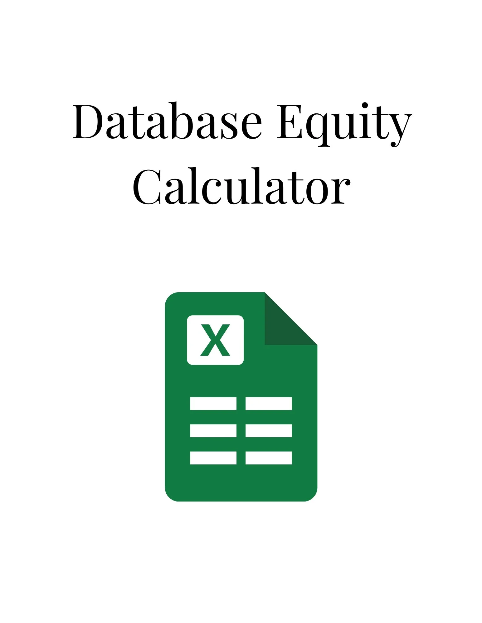 Database Equity Calculator