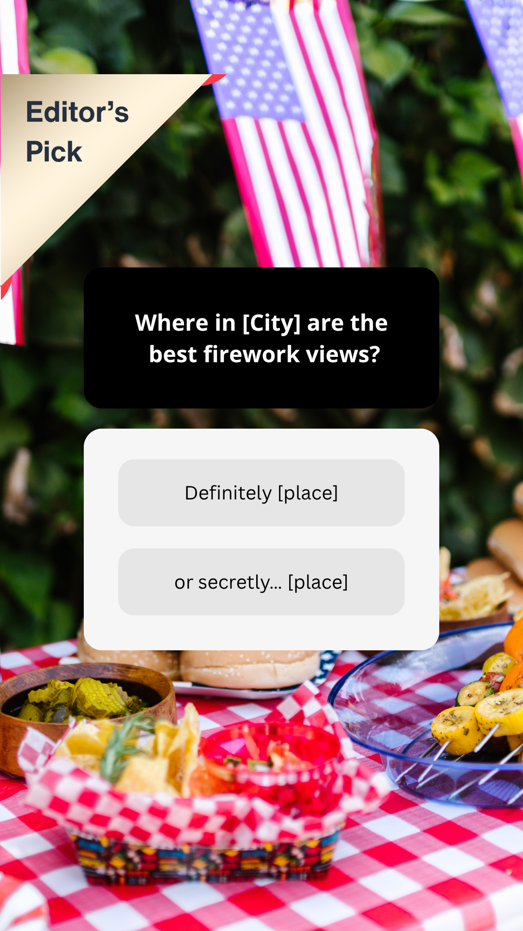 Engagement Poll - July - Local Neighborhoods &amp; places