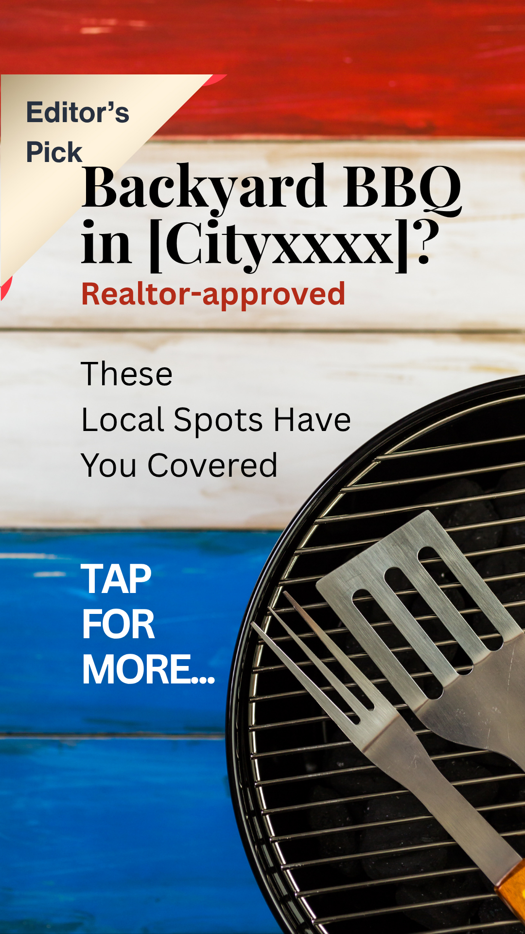 Tap to Reveal - July - Local content - Backyard BBQ supplies