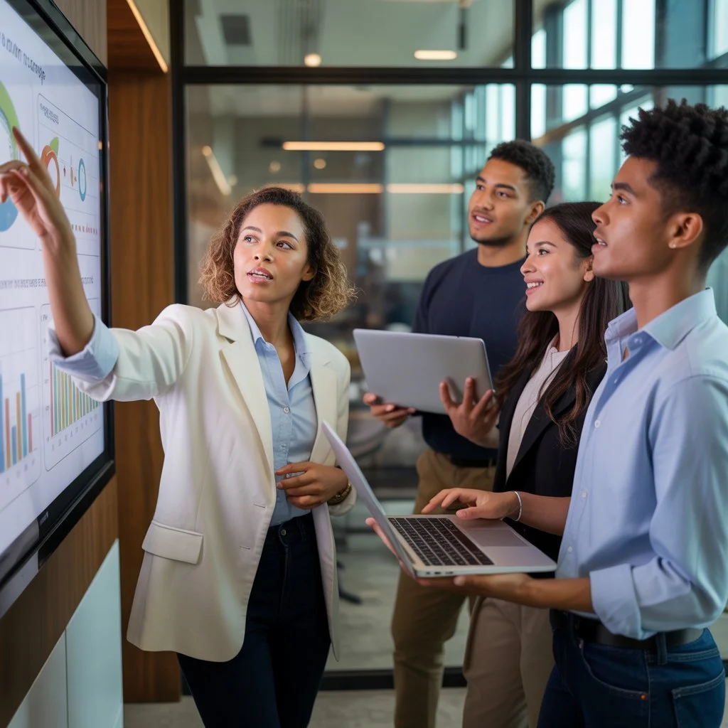 group of young educators or entrepreneur
