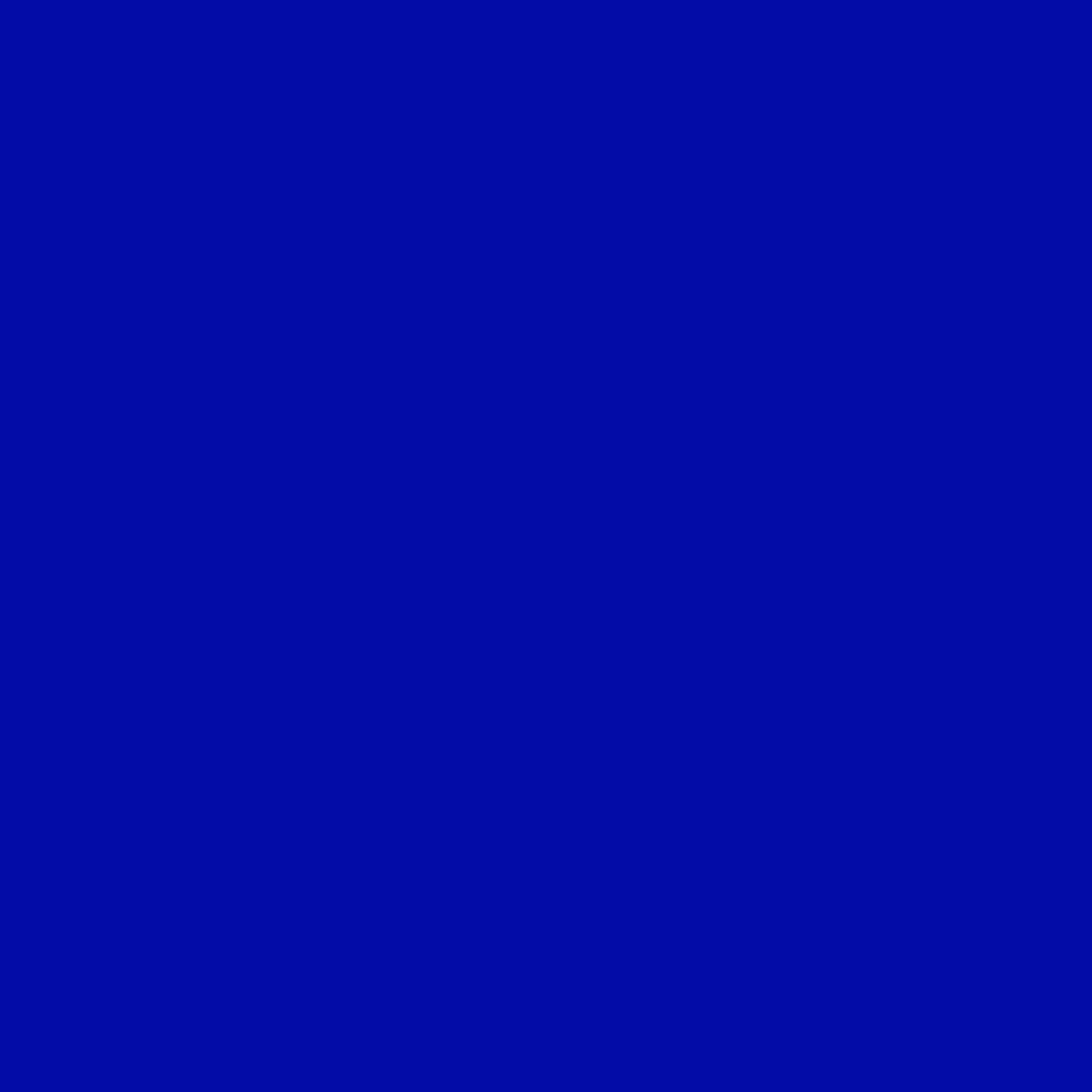 Solid blue background with no distinguishable objects or features.