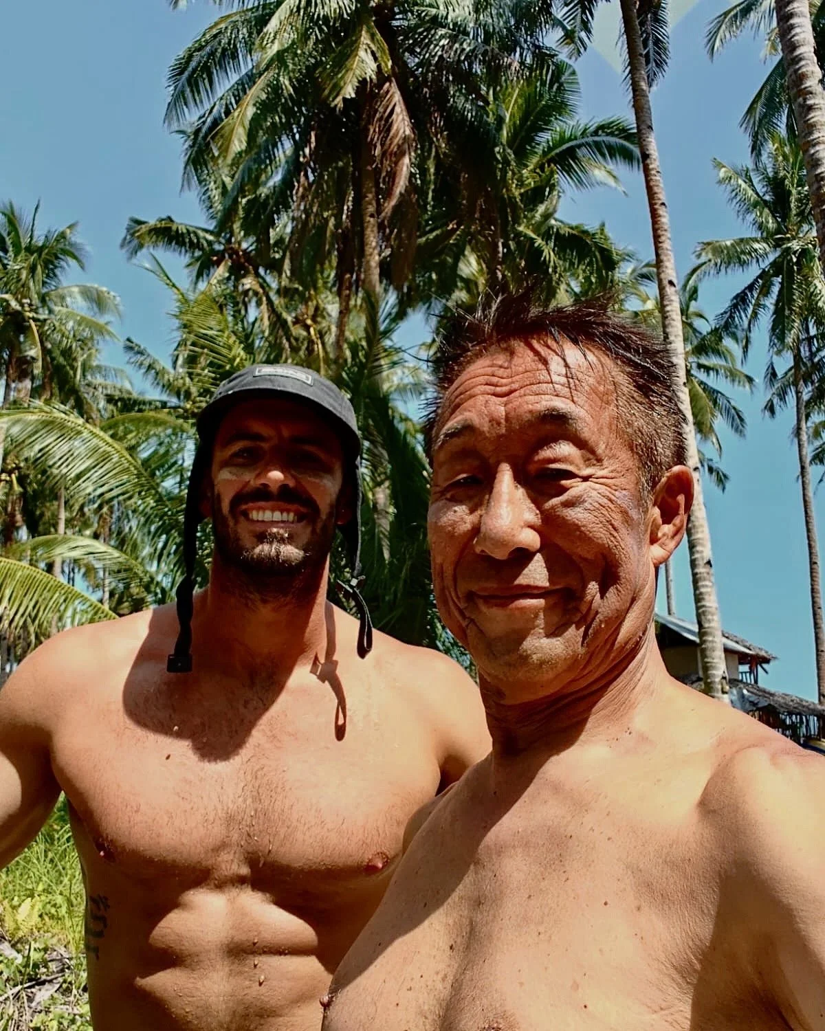 David and his gusts as part of their Swimfit Siargao retreat