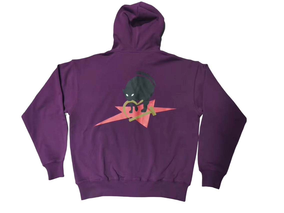 Material Conditions Zip Hoodie - Plum