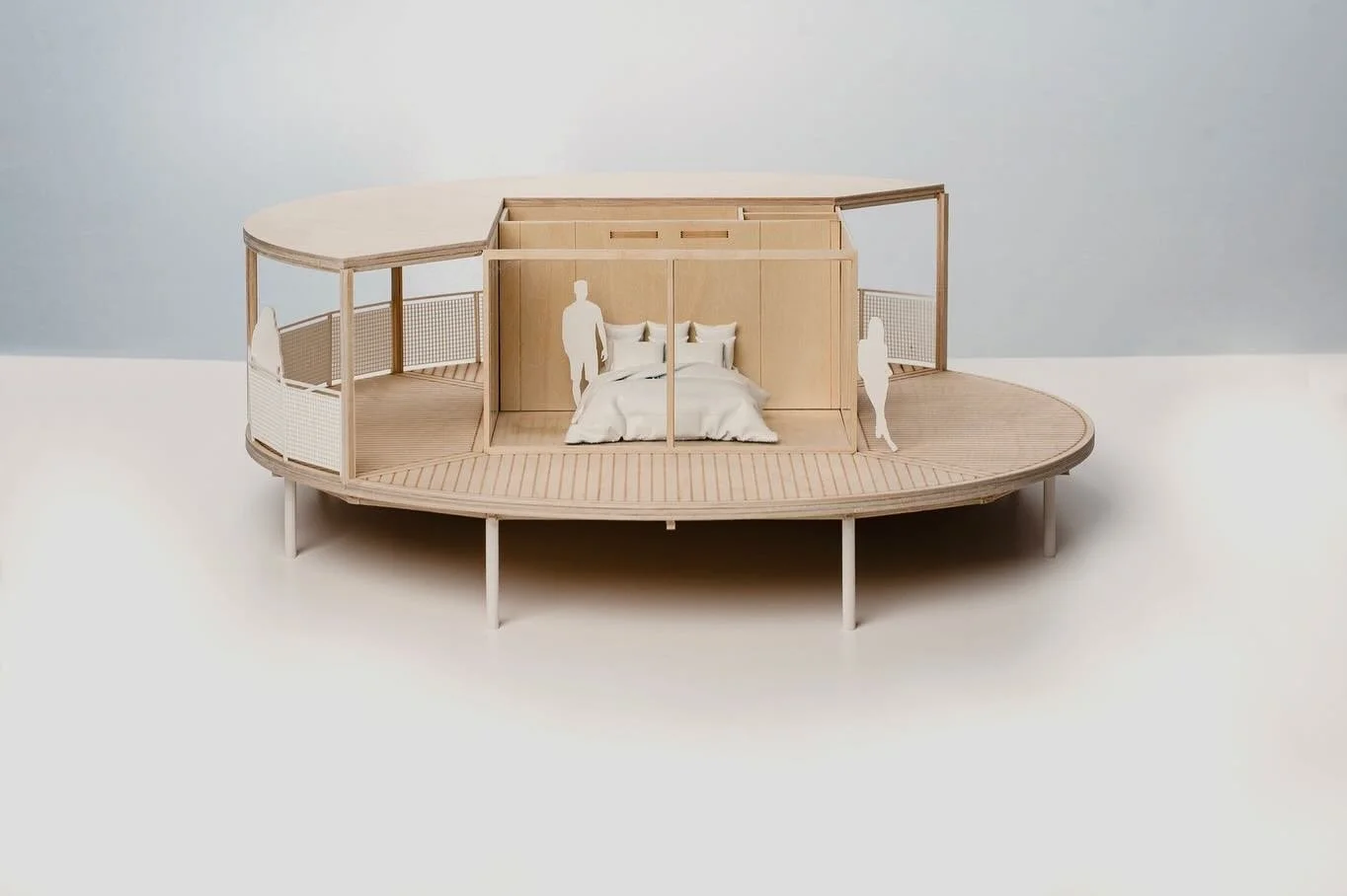 Years in the Making

&ldquo;Experience nature without leaving a trace&rdquo;

The Echo was created as a solution for low impact nature exploration.

The modular construction system, showcased in this 1:20 physical model, enables rapid assembly withou