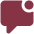 Maroon message icon