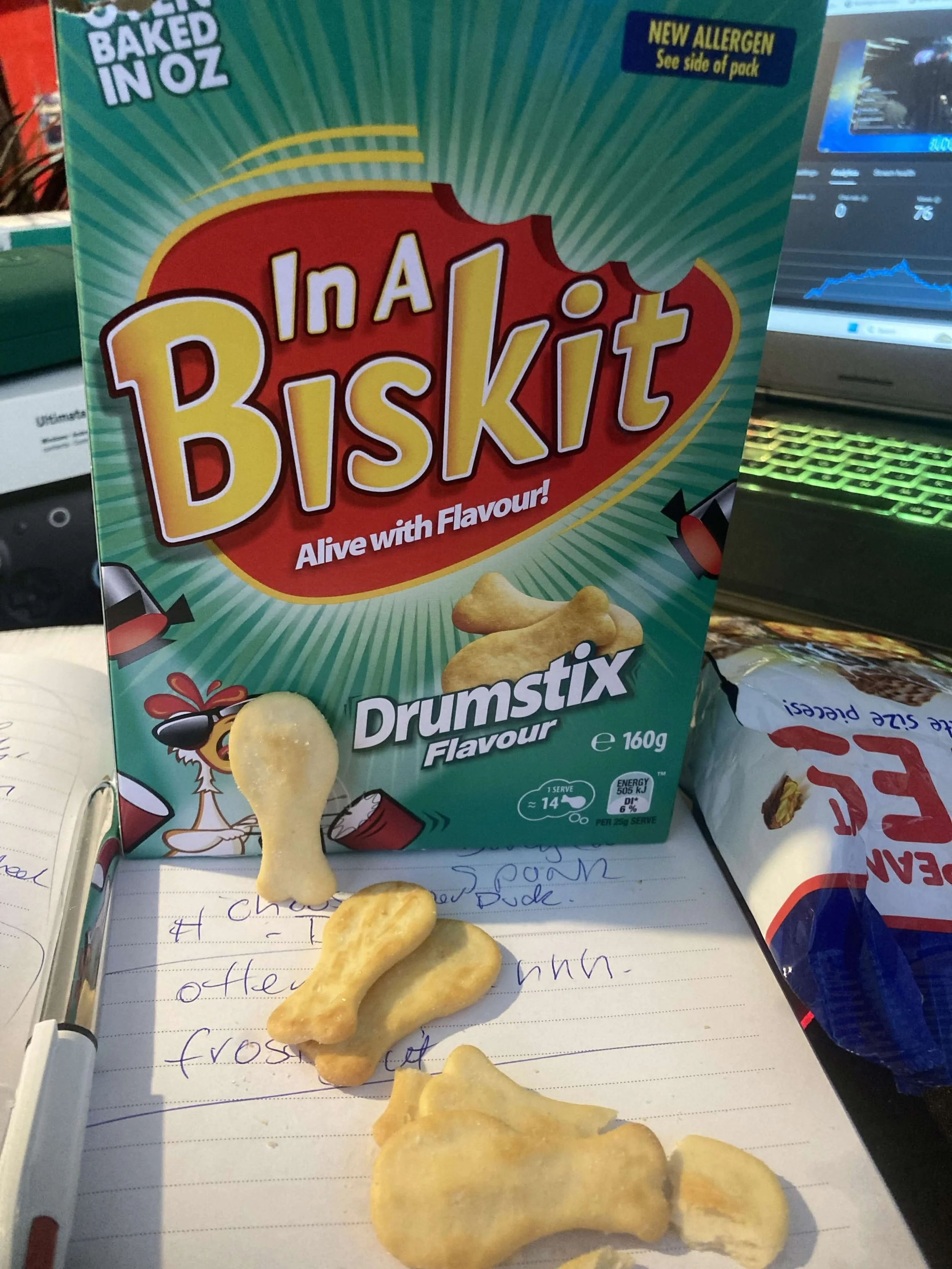 CHICKEN DRUMSTICK IN A BISKIT