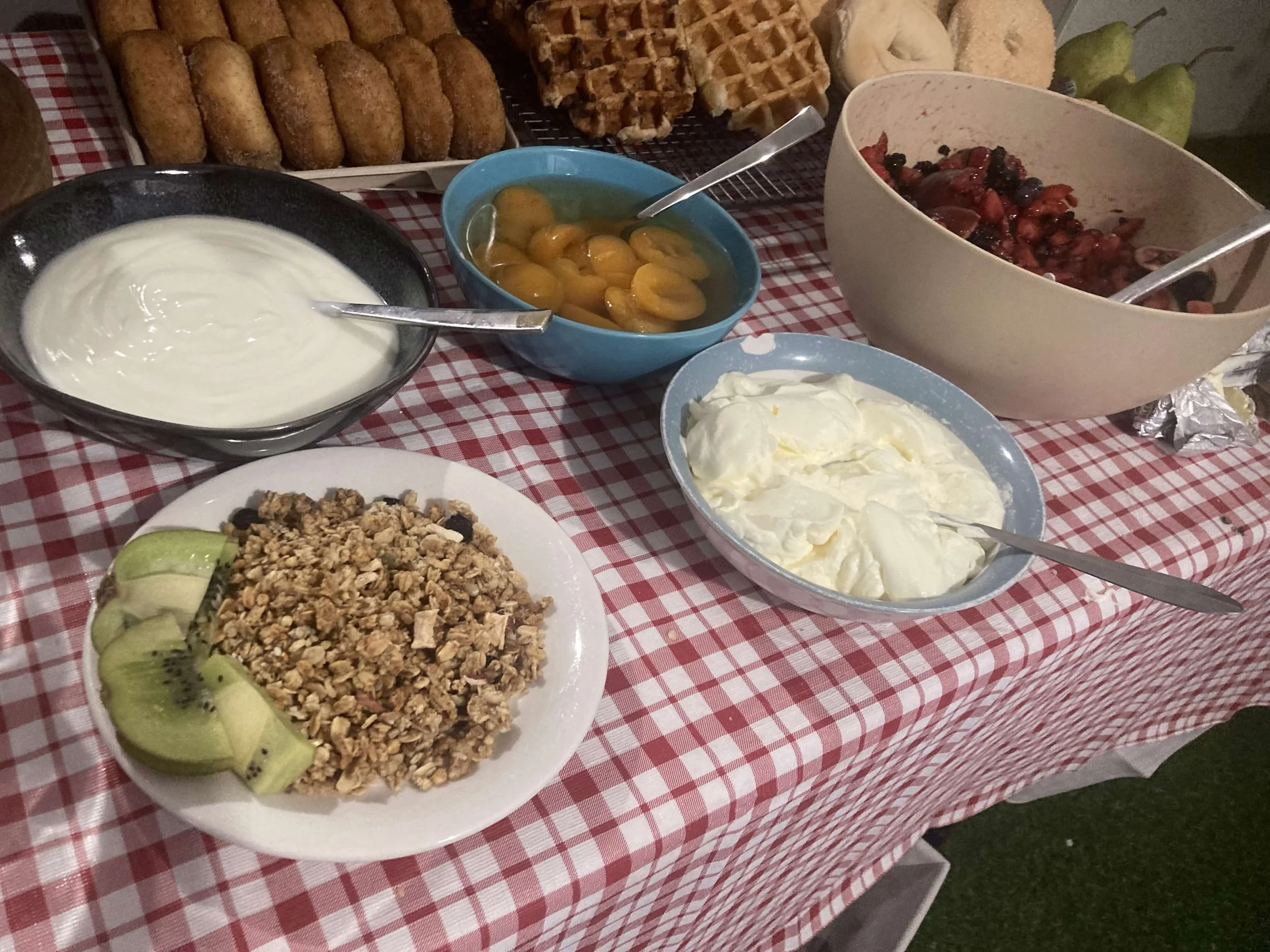 DONT FORGET TO EAT BREAKFAST- YOGURT,FRUITS,CEREAL