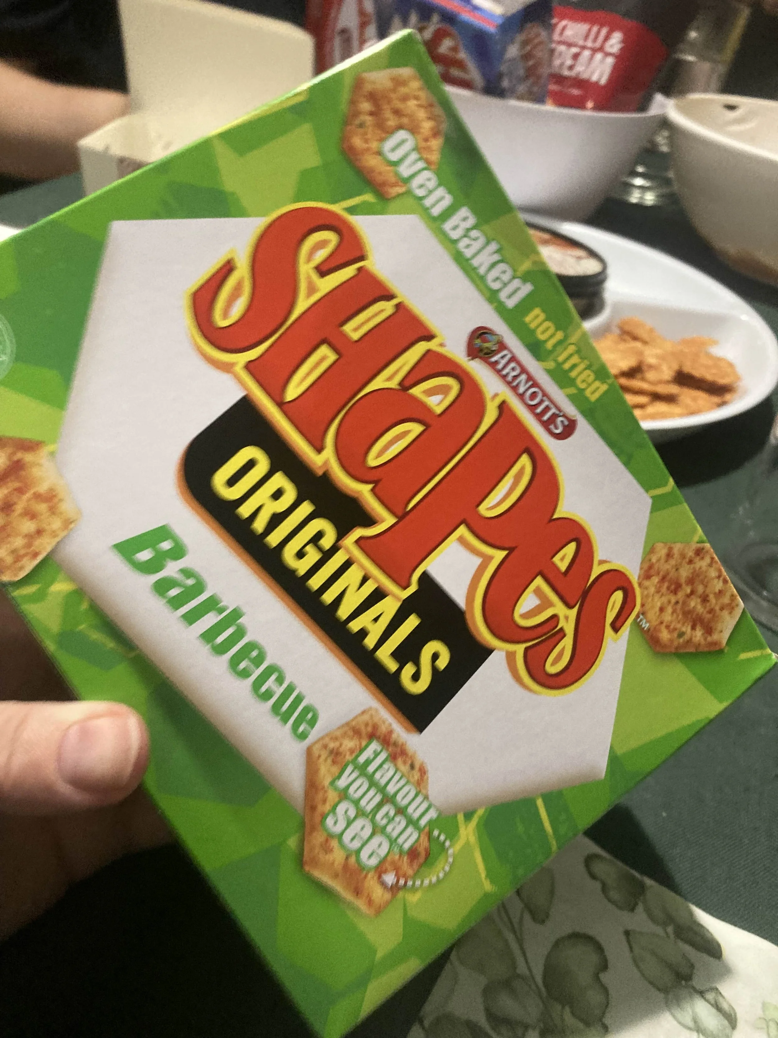 AUSTRALIAN BBQ SHAPES -TRYING NEW FOODS CAN HESITATING ...BUT COULD BE REWARDING IF YOU DO FIND YOUR NEW FAV FOOD.
IF YOU ARE NOT LIKING IT ,TRY SOMETHING ELSE NEXT WEEK.