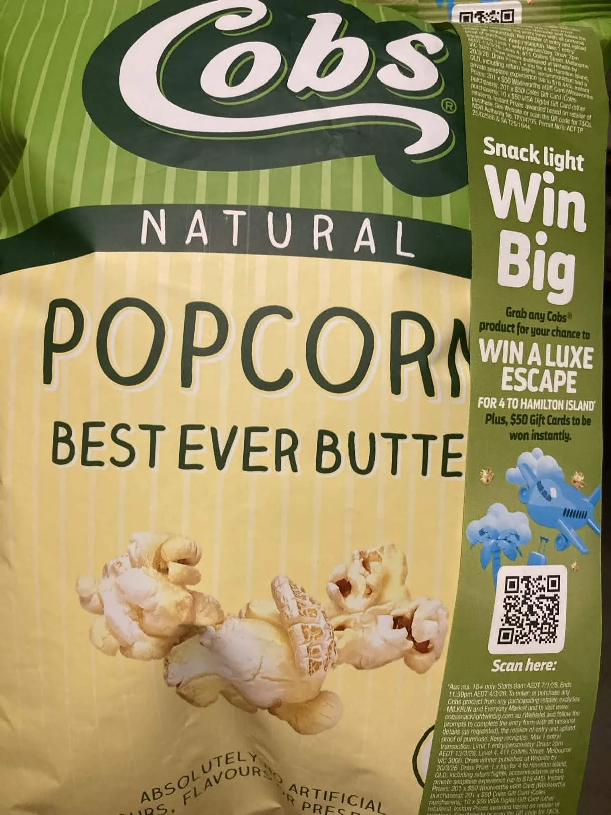 POPCORN THERE ARE MANY DIFFERENT KINDS AND PREPERATIONS STYLES WHETHERTHAT BE MICOWAVE OR THE GOOD OLD TRADTIONAL POPS FROM THE STOVE TOP. IF DOING STOVE TOP REMEMBER TO SHAKE IT AROUND SO HEAT GETS ALL AROUND THE KERNELS AND IT DOESNT STICK OR BURN.