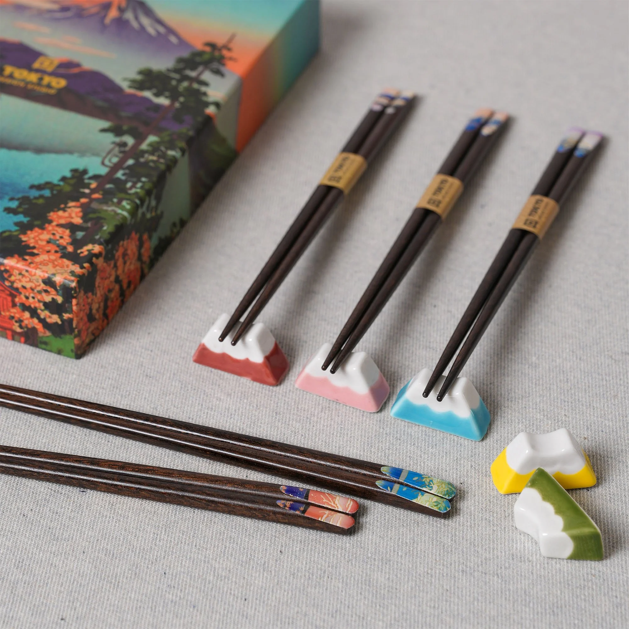 Tokyo Design Studio chopsticks bring Japanese dining traditions to the everyday table, with traditional designs, colourful details and practical craftsmanship.