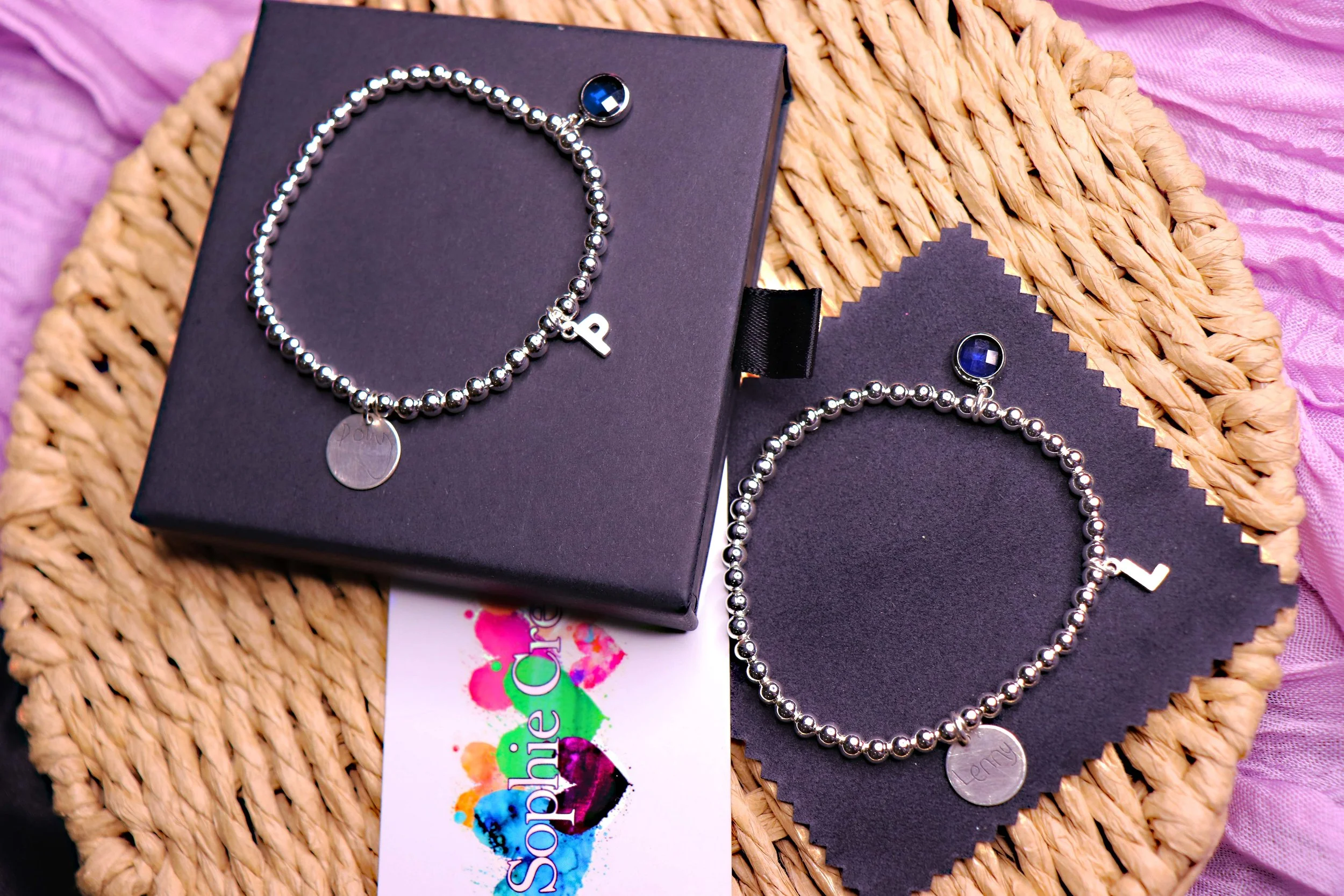 Double Sided Engraving - Round Silver Charm