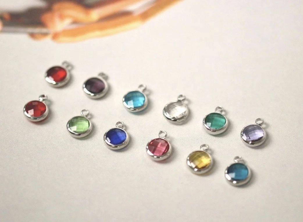 Silver Birthstone Charm
