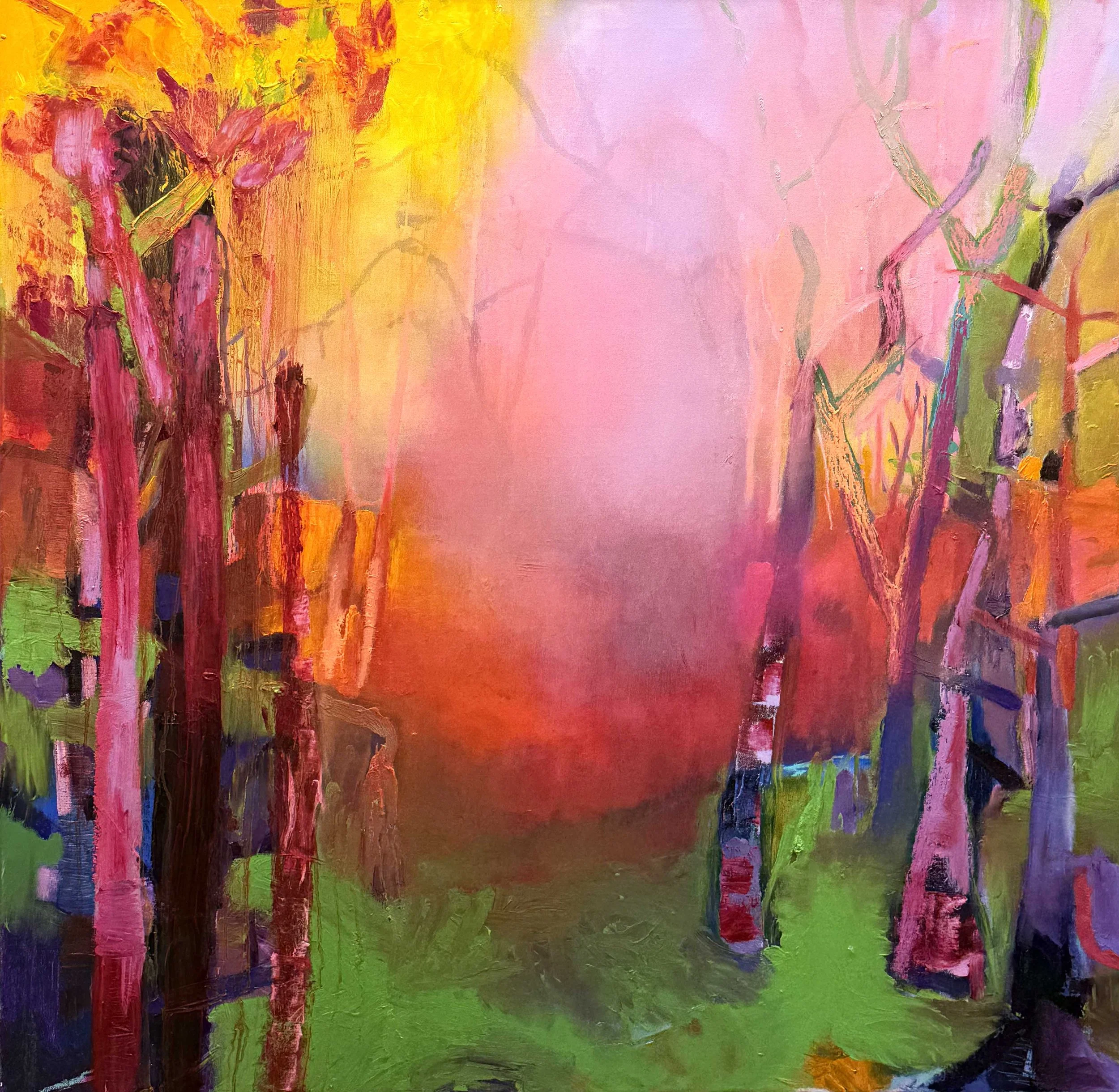 A Passage in Pink and Green