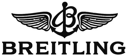 Breitling logo featuring an anchor with wings and the brand name underneath.