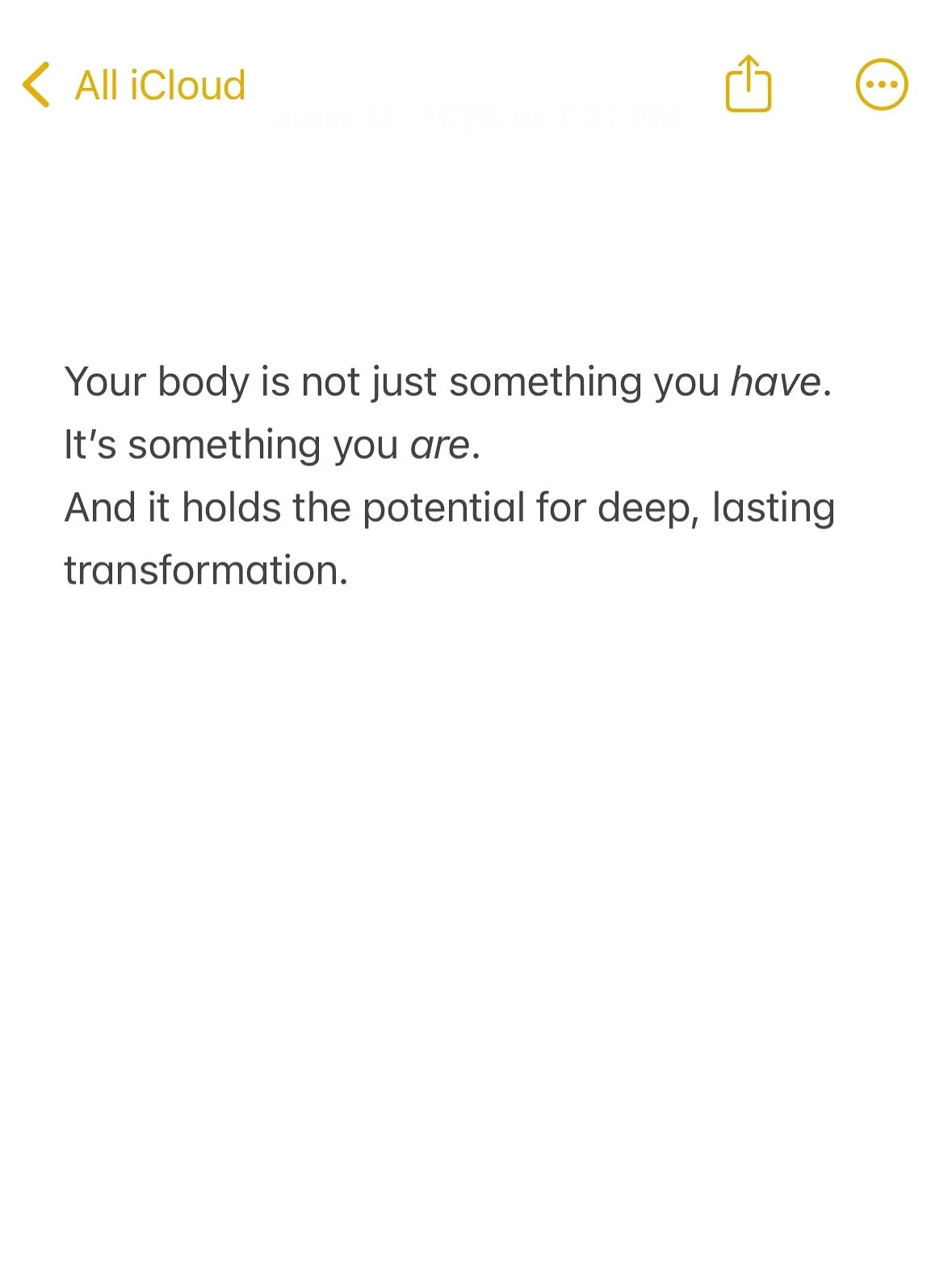 Moving your body and fitness isn&rsquo;t just about performance, it isn&rsquo;t just about the pace you can run at or the reps and sets you can do&hellip; 
it&rsquo;s about connection.
To yourself. To your breath. To the life within you.

🪴🪴

Join 