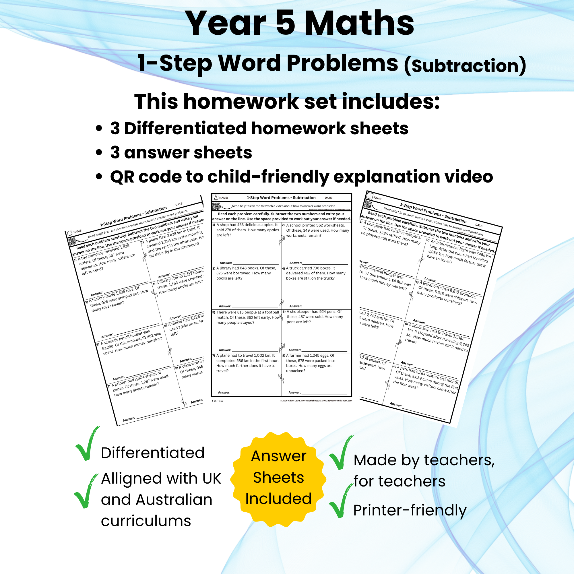 Product_Image_Year_5_Maths_One_Step_Subtraction_Word_problems_169-171.png