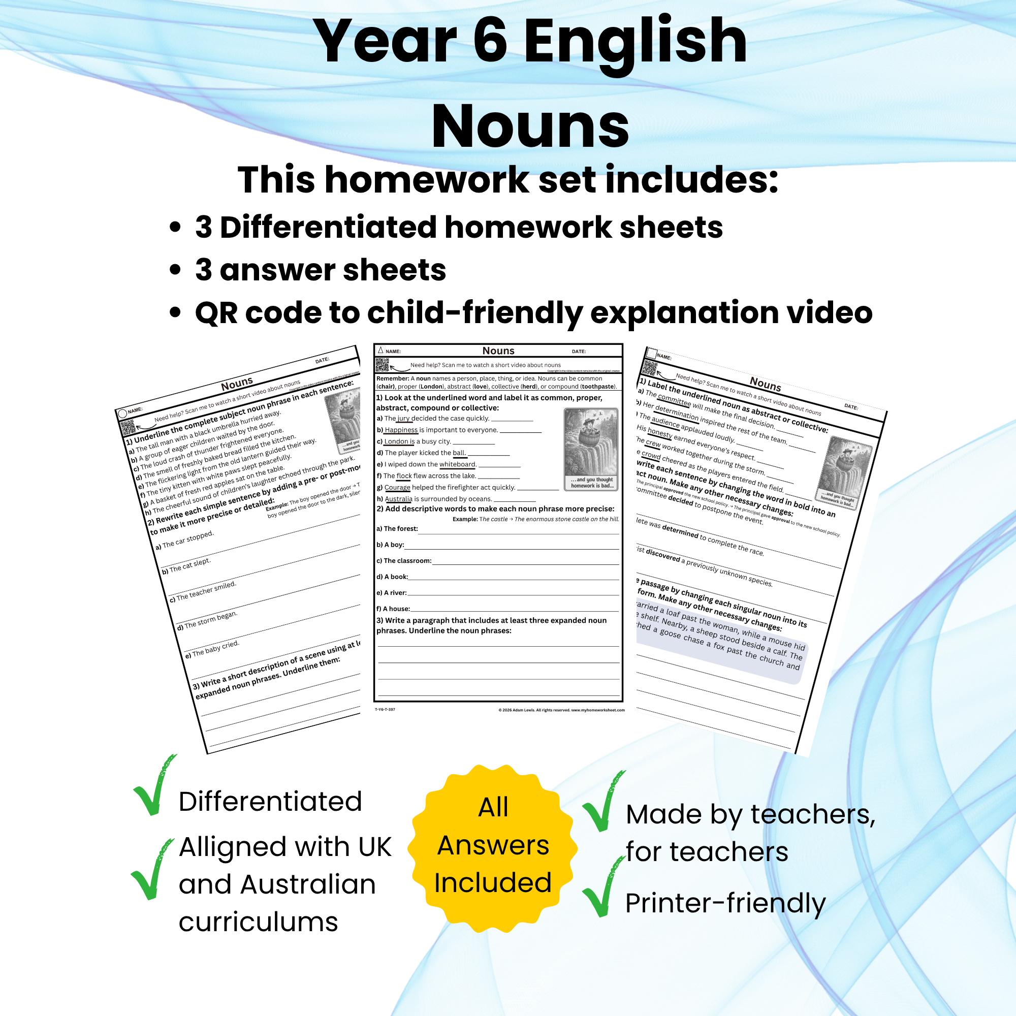 Year 6 Nouns (397-399)