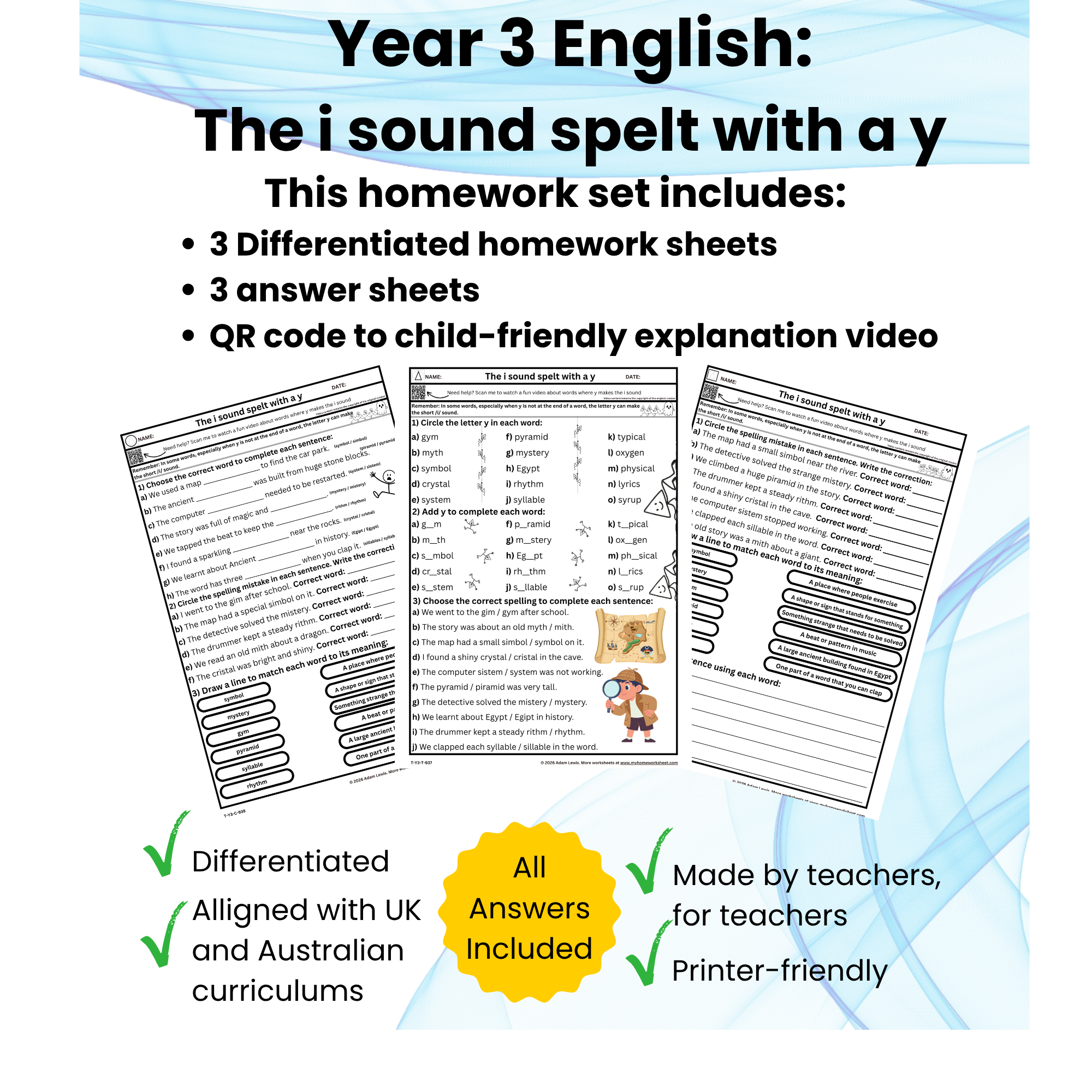 3_Product_Image_EnglishYear 3 The i Sound Spelt with y Worksheets_937-939.png