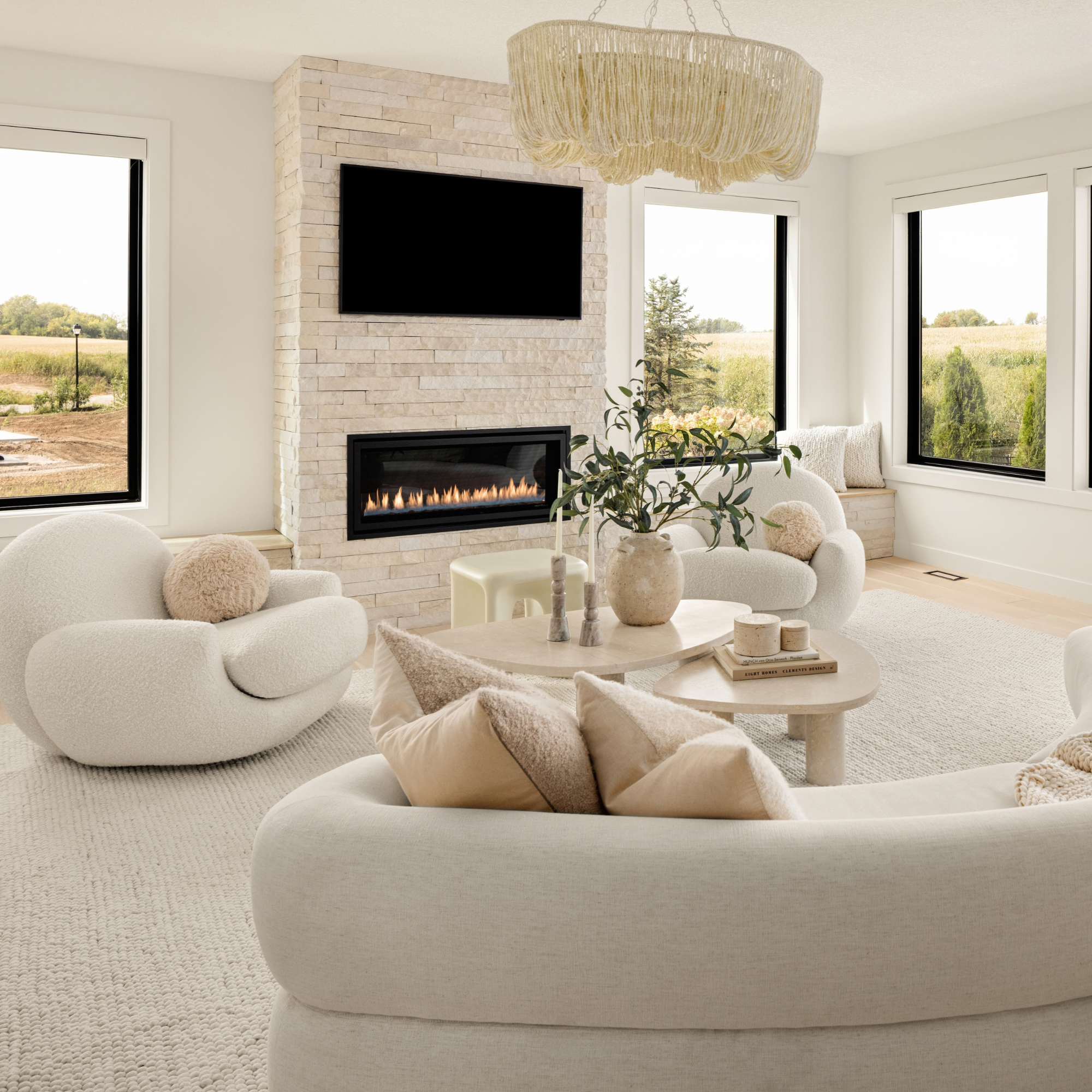 Oak and Ivory Great Room. Project in Minnesota