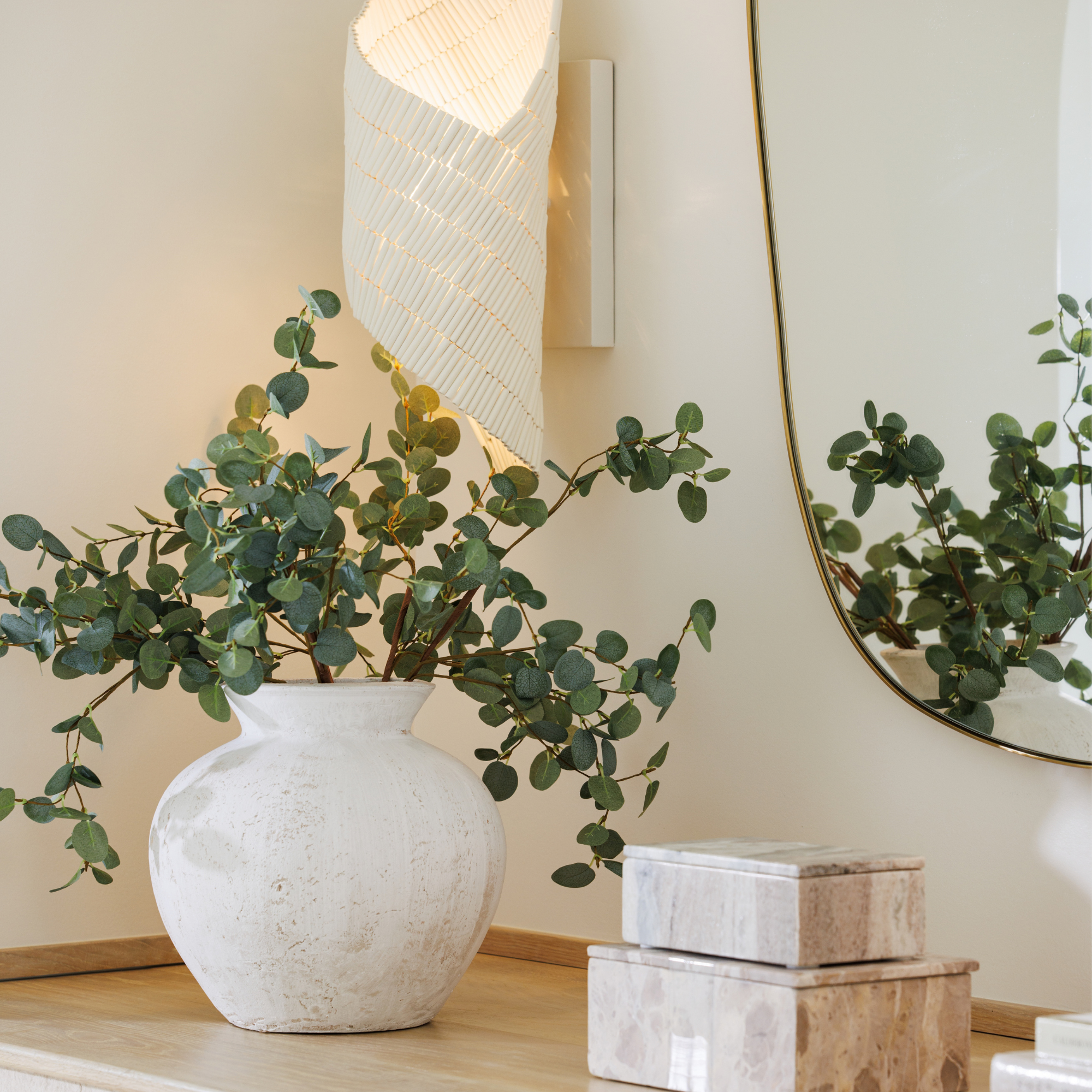 Entryway decor details.