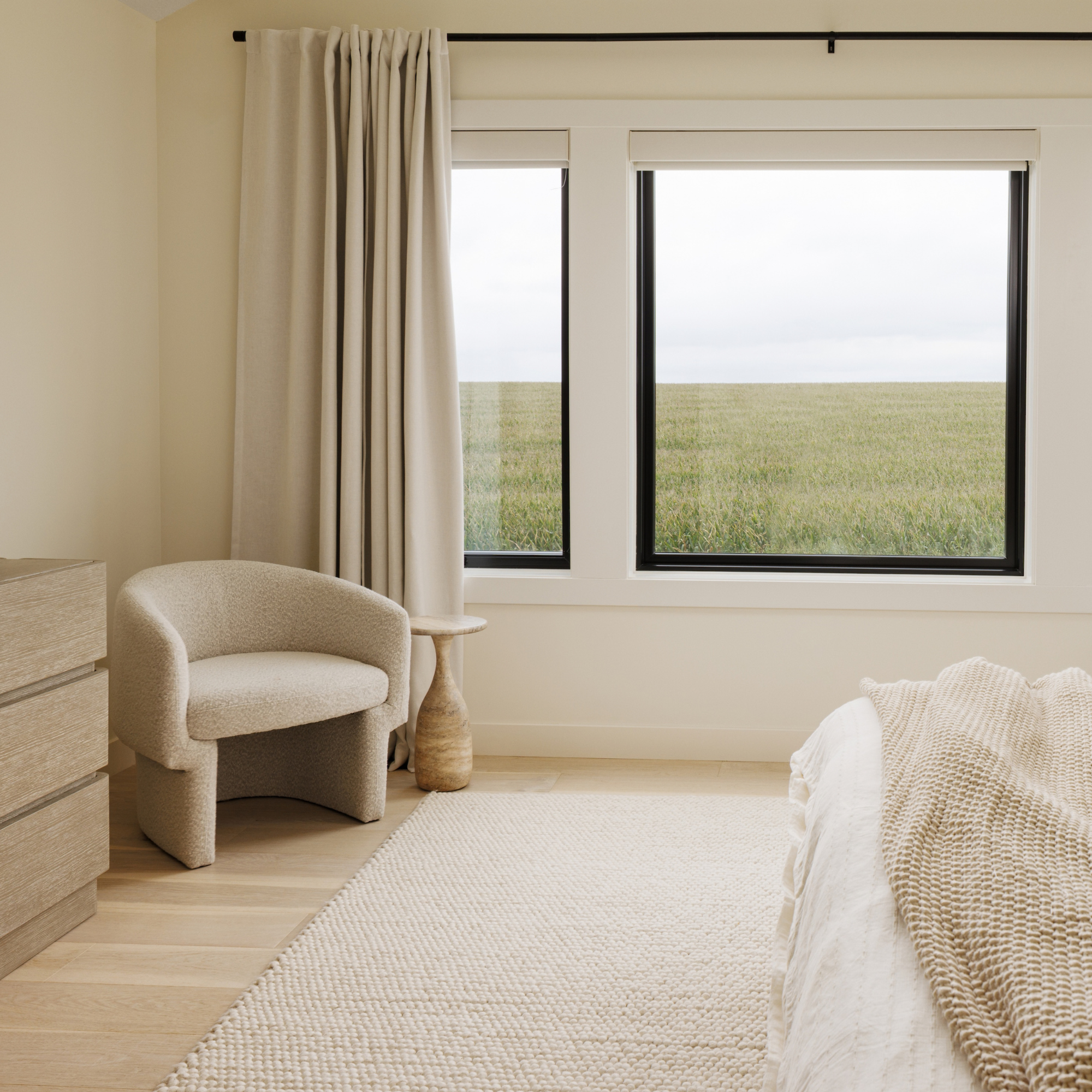 neutral primary bedroom