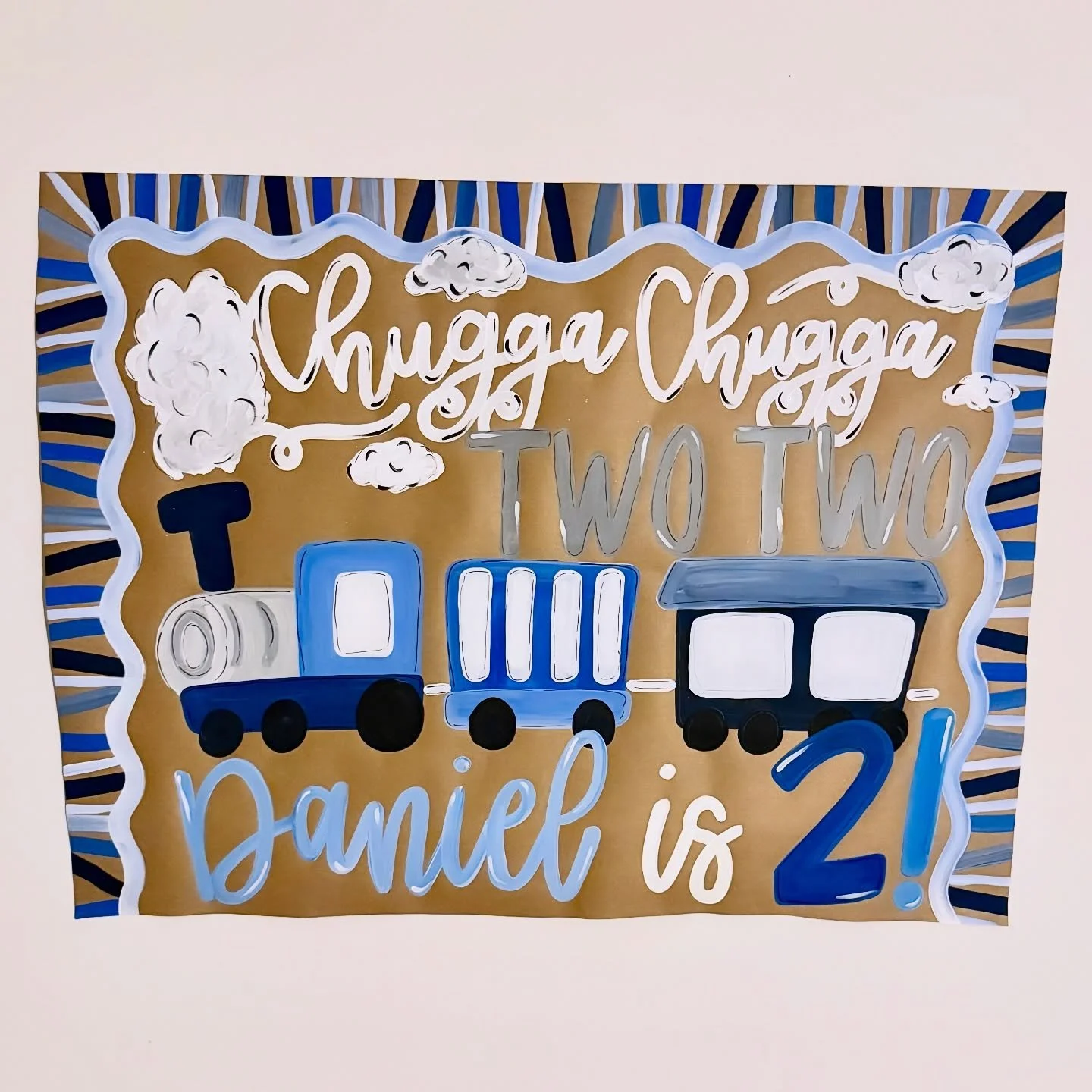 🚂 birthday banners 🚂 
dm to order!