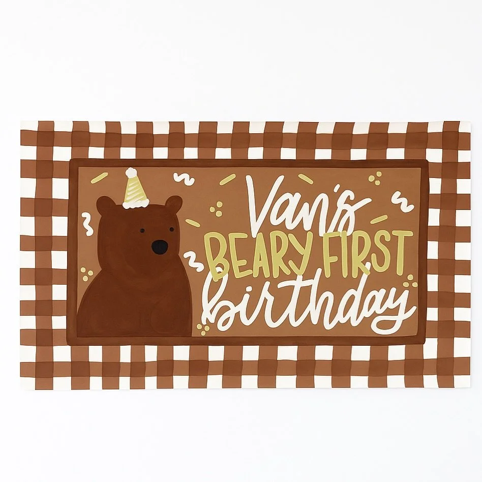 🐻birthday banners🐻
dm to order!