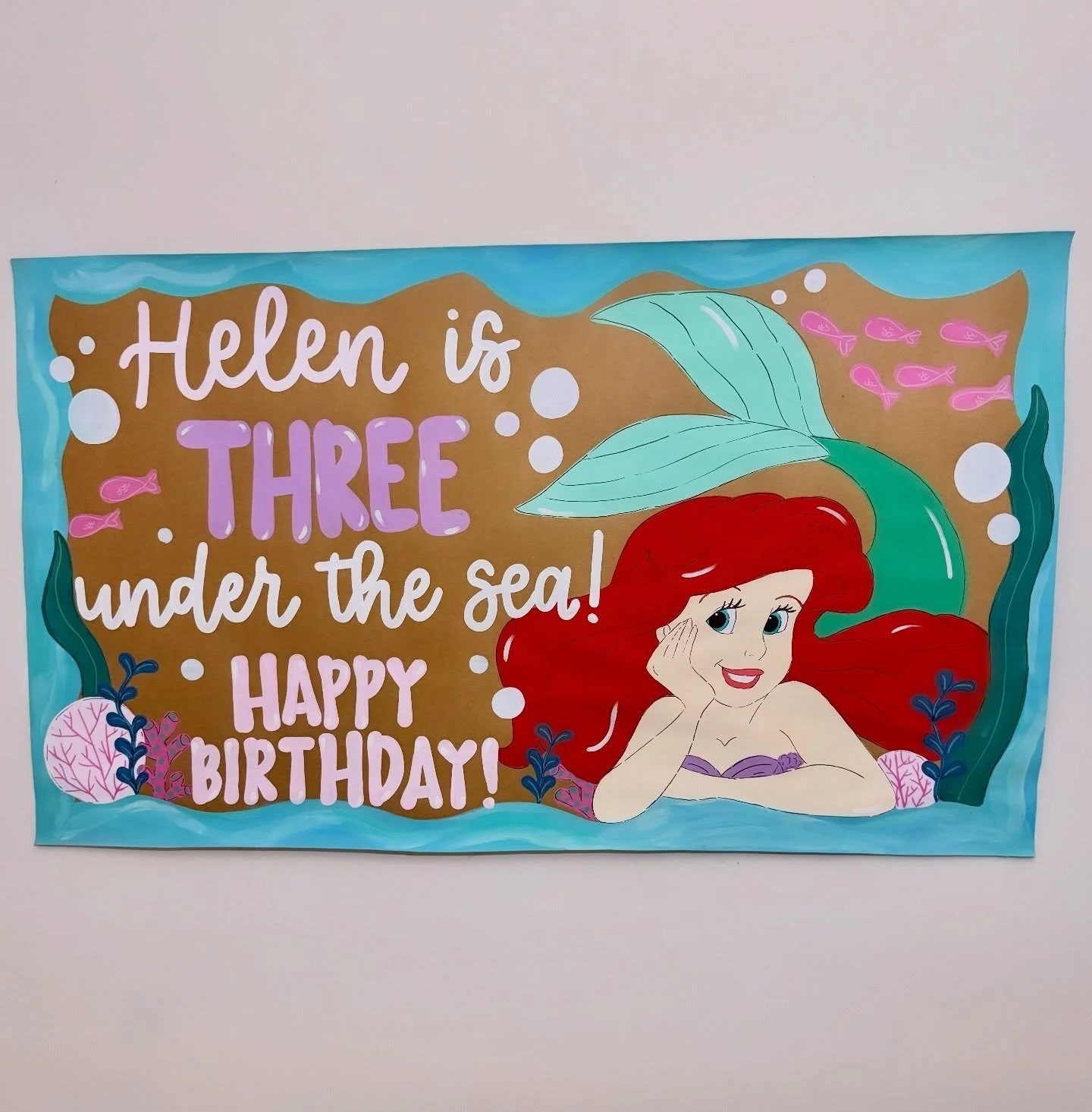 💚🧜&zwj;♀️💜birthday banners💜🧜&zwj;♀️💚
&bull;&bull;little mermaid double take! this just goes to show that no two banners are alike and every single one is custom tailored just for YOU!&bull;&bull;
dm to order