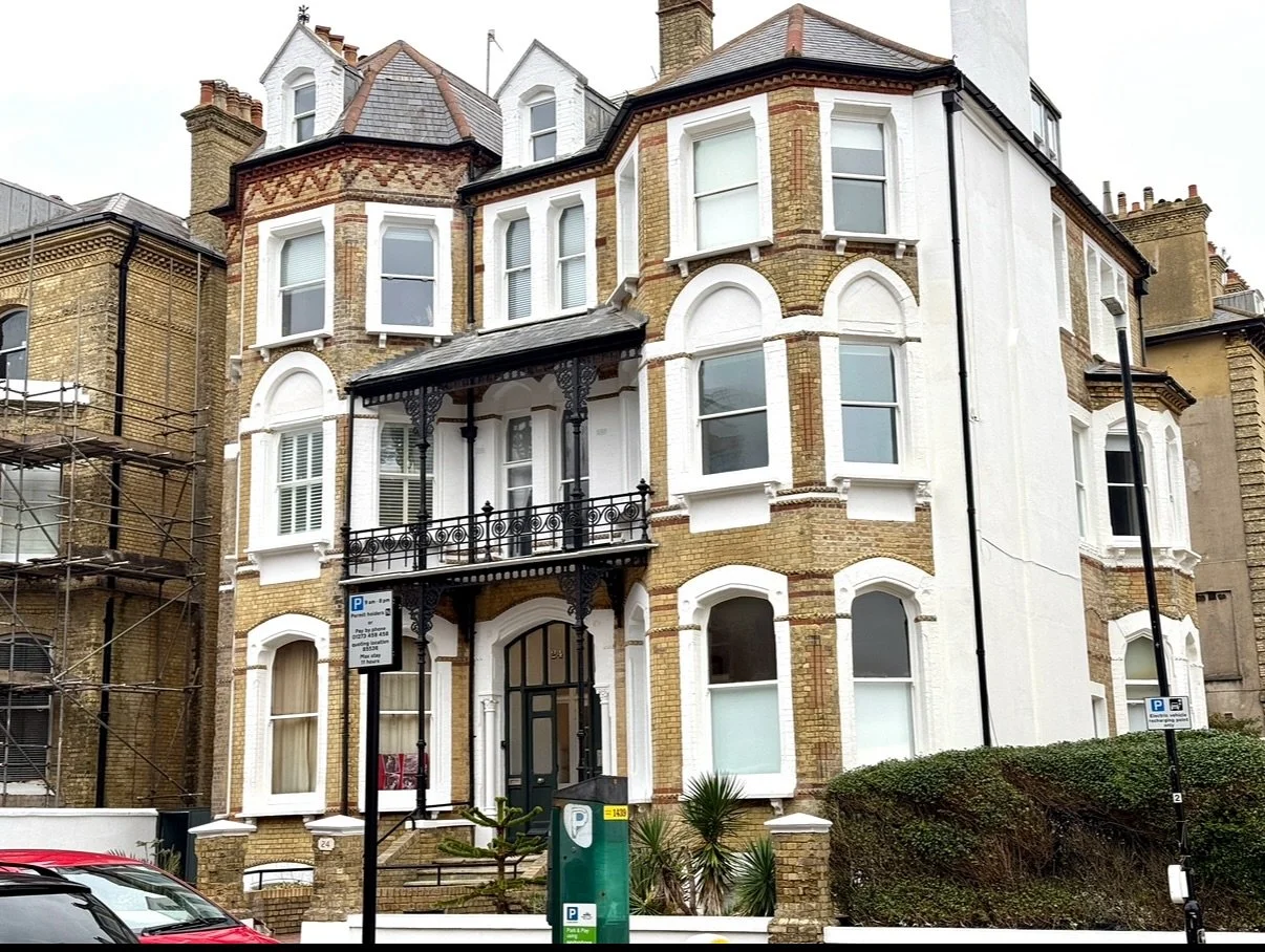 Finished exterior decoration works on Second Avenue, Hove.