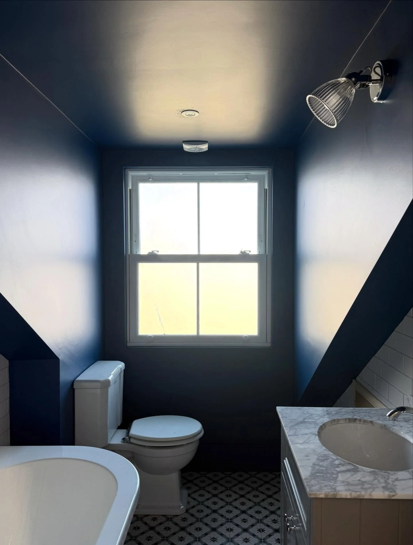 Small bathroom #interiordesign #paintinganddecorating #brightonandhove