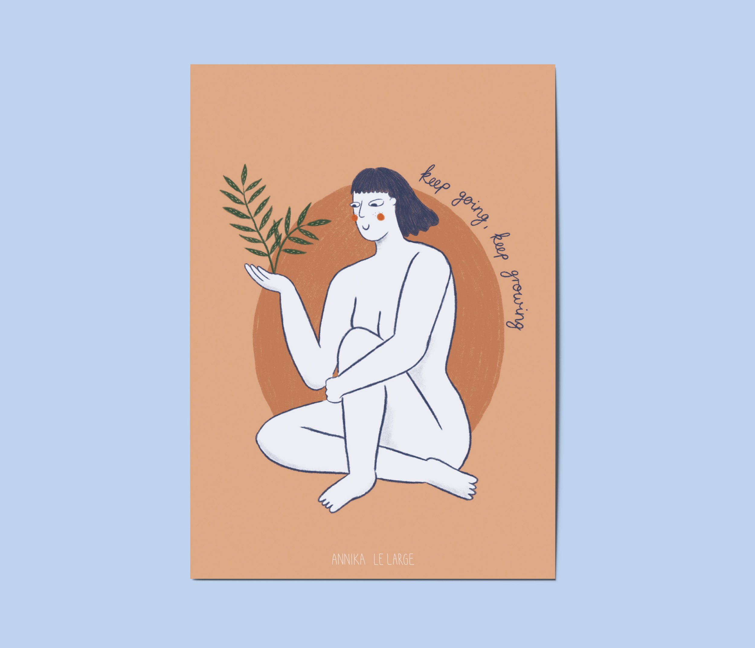 Kunstdruck - Keep going, Keep growing