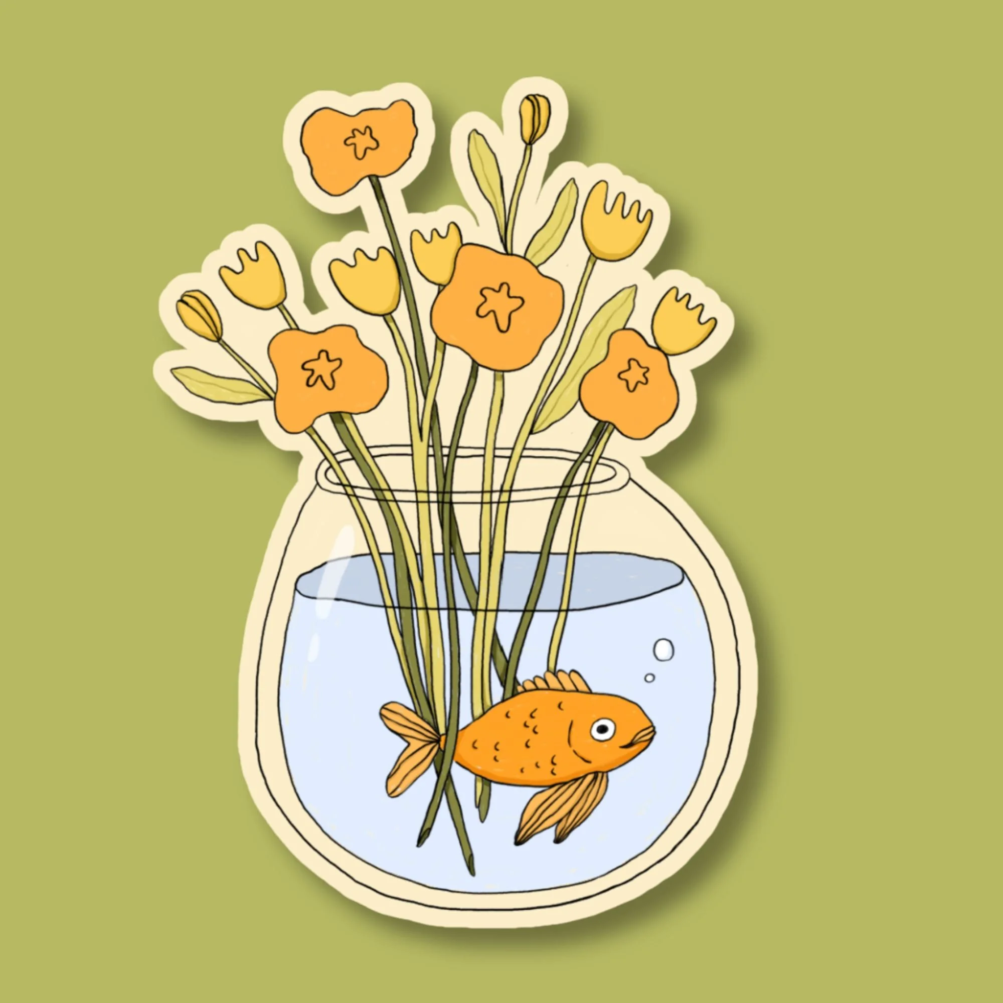 Sticker - Goldfisch