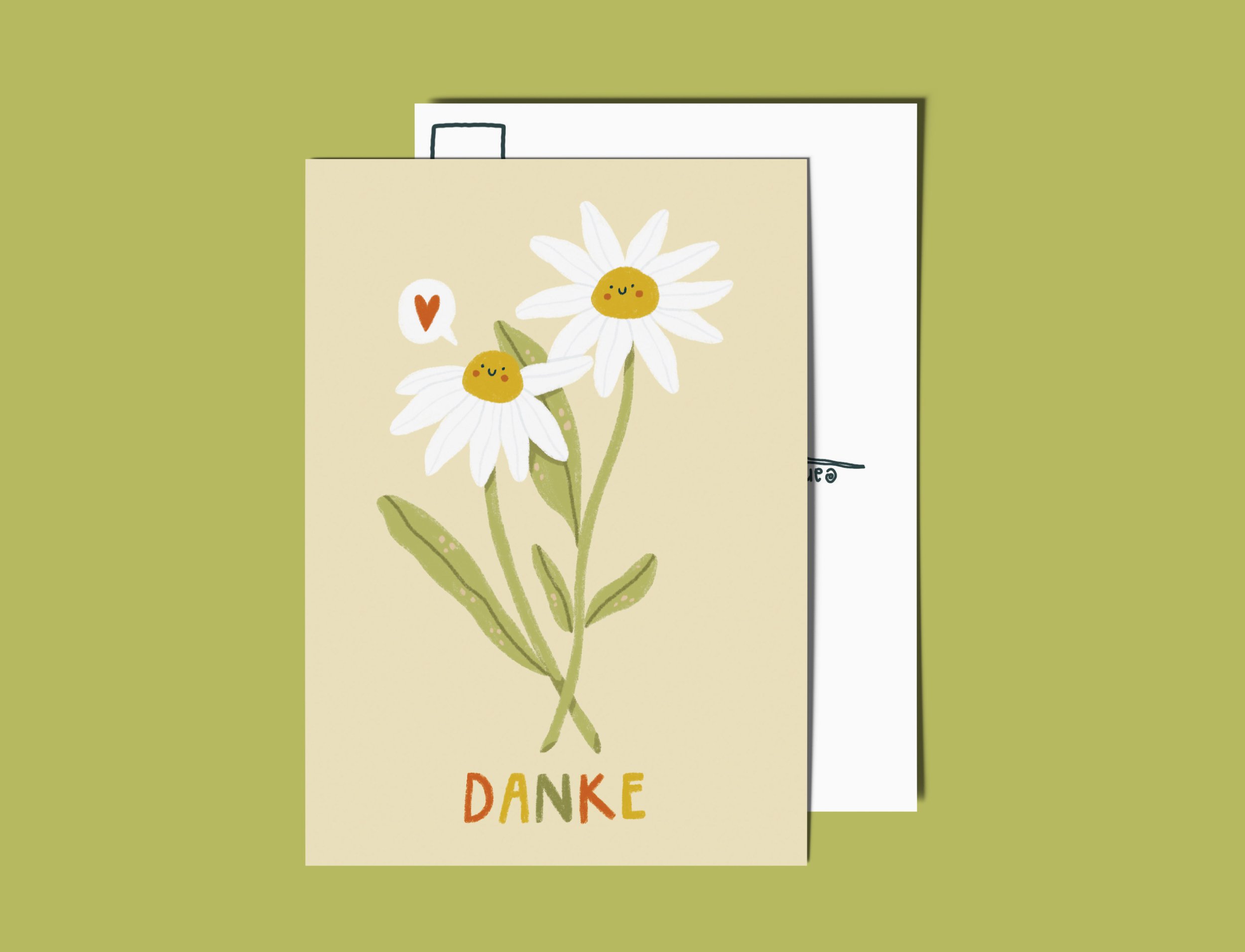 Postkarte - Danke