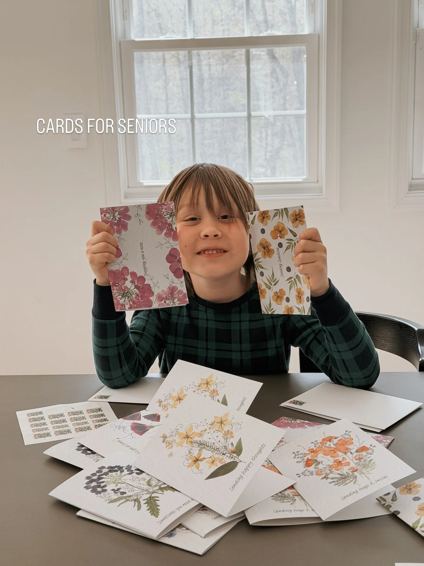 A simple card can mean everything 🌸

We&rsquo;re honored to support Cards for Seniors by sending blank cards with stamps so seniors can write to the people they love in their own words.

Hikari Project is led by a 7 year old with a simple goal
to he