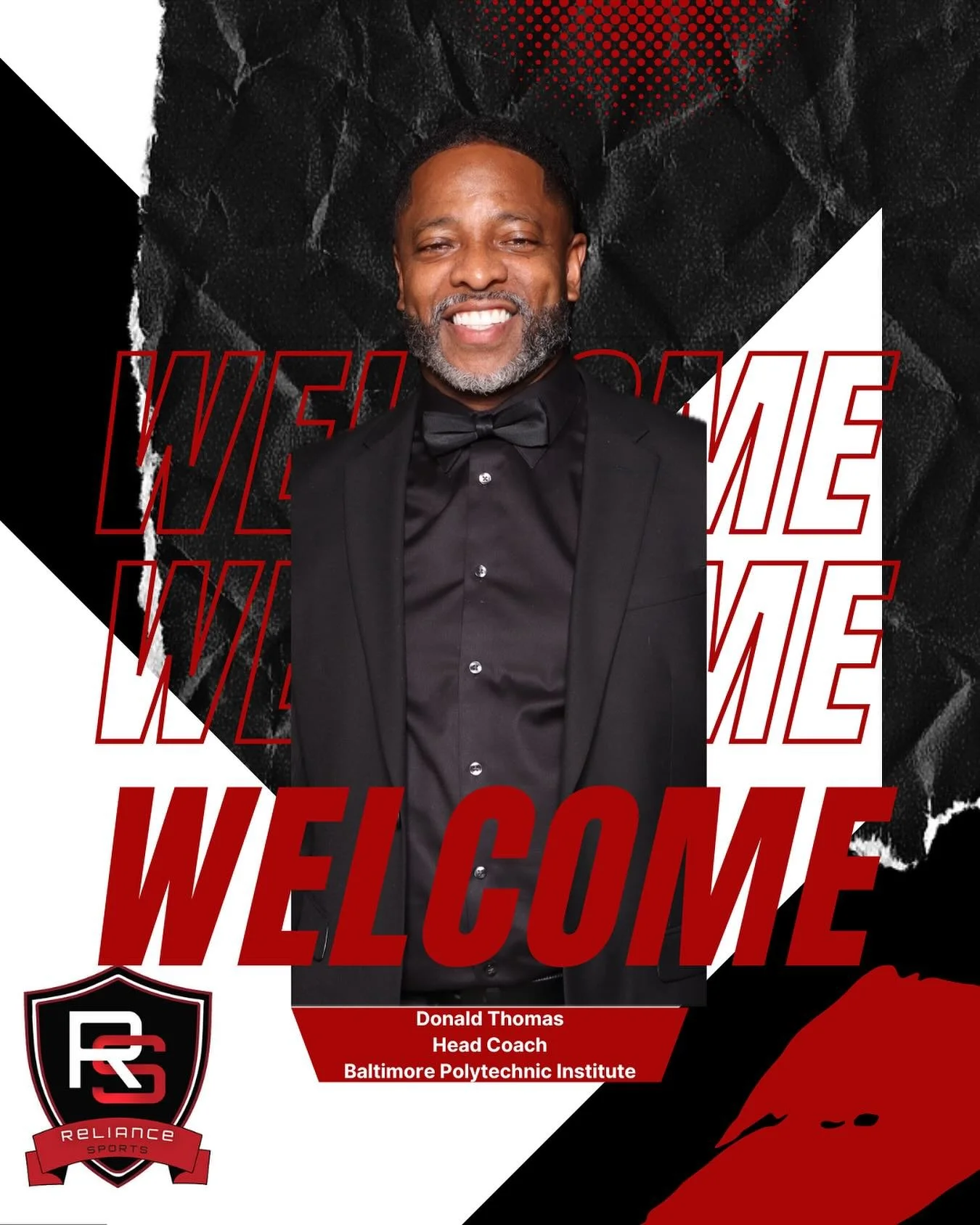 🚨 Signing Alert 🚨

Reliance Sports is proud to welcome Coach Donald Thomas, Head Coach of the Baltimore Polytechnic Institute Boys Basketball Team, to the family! 🏀

With 17 years of coaching experience, Coach Thomas has built a reputation for dev