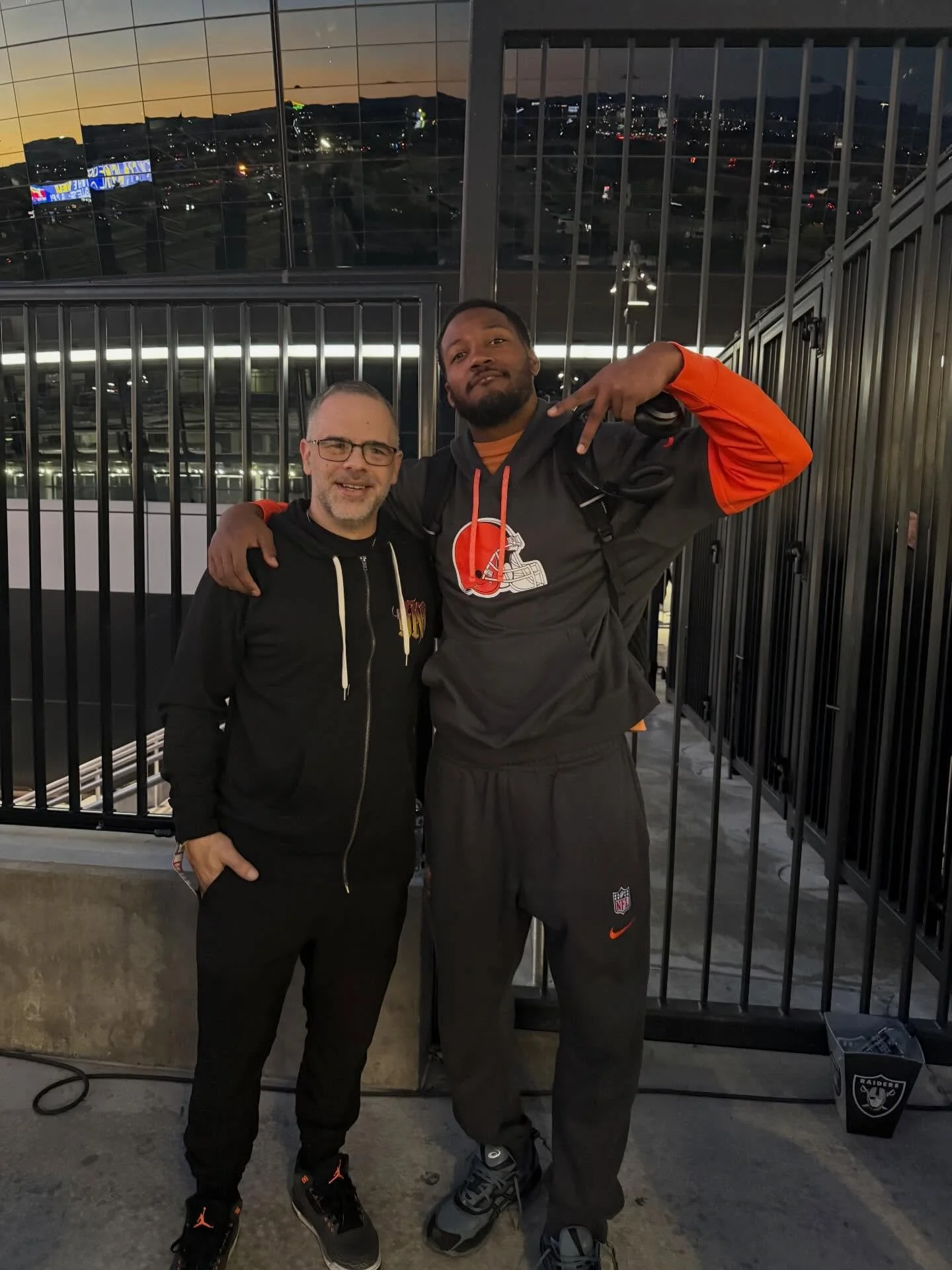 Family supporting family. Sean Russi on deck watching Sam Webb take the field against the Raiders this past weekend. Proud of our guy. #FamilyFirst #DawgPound