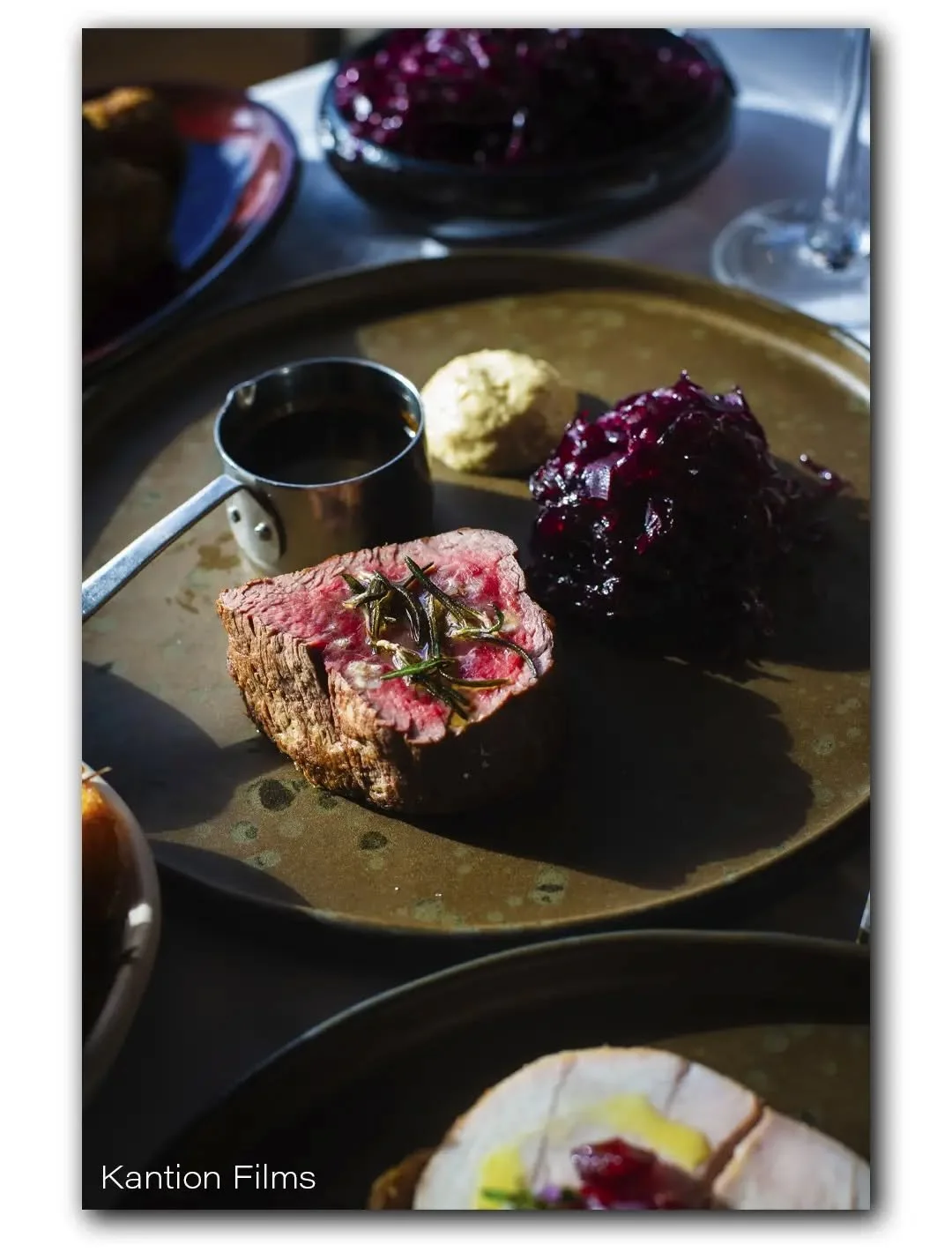 Couple shots from a Christmas cook-off shoot at @riverstation.bristol with a fantastic &amp; energetic menu designed by @chefblakey_ 🥩🎄

I've got great love for playing with really dynamic light &amp; shadows in my photos, and it's been proper fun 