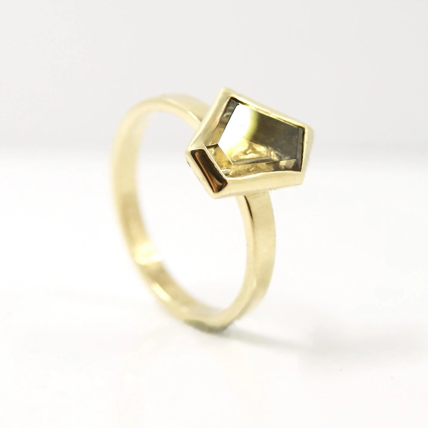 Made to match! This custom cut citrine ring is made to match an earlier design for our highly valued customer. #citrine #galeriepuur #customcut #customring #bespokedesign