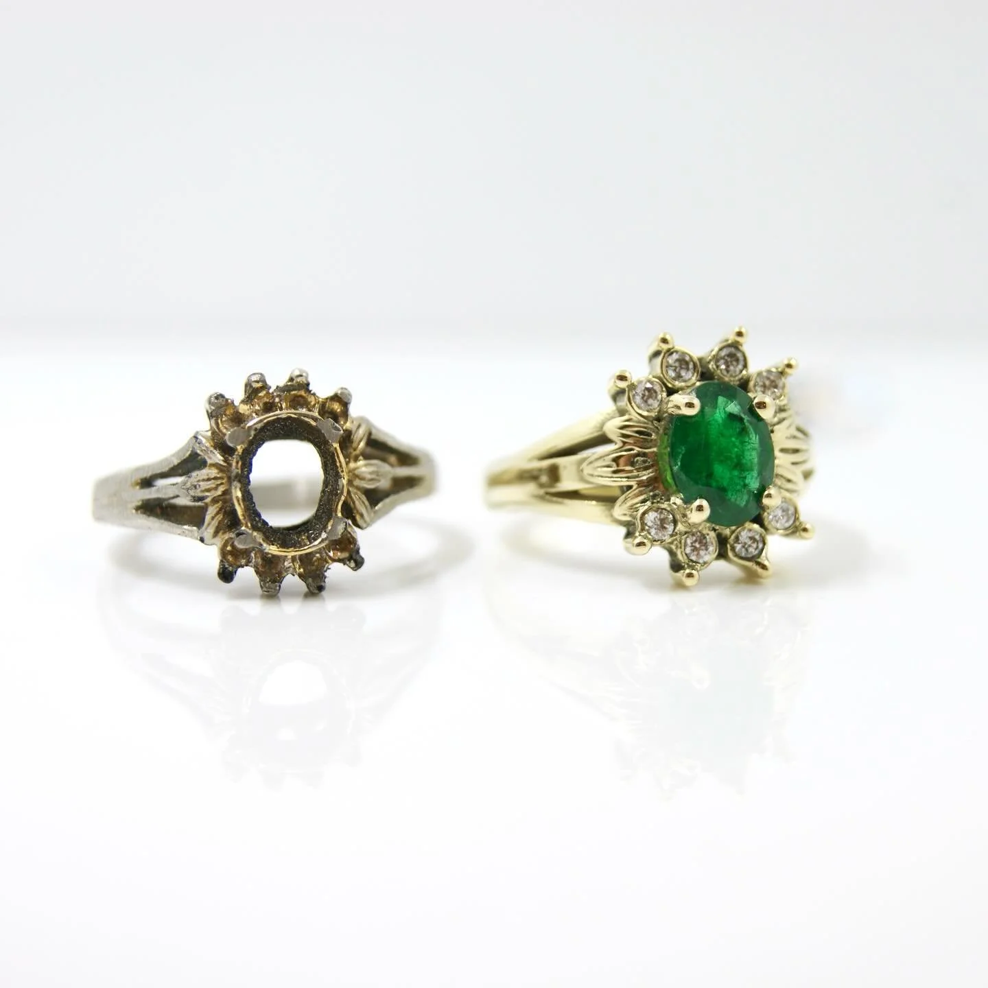 Use the new to make the old. We were asked to remake this thrift store ring into a lasting memory. With new techniques we made the version it was supposed to be. All in house production.
#customjewelry #galeriepuur #3ddesign #upgrade #emerald