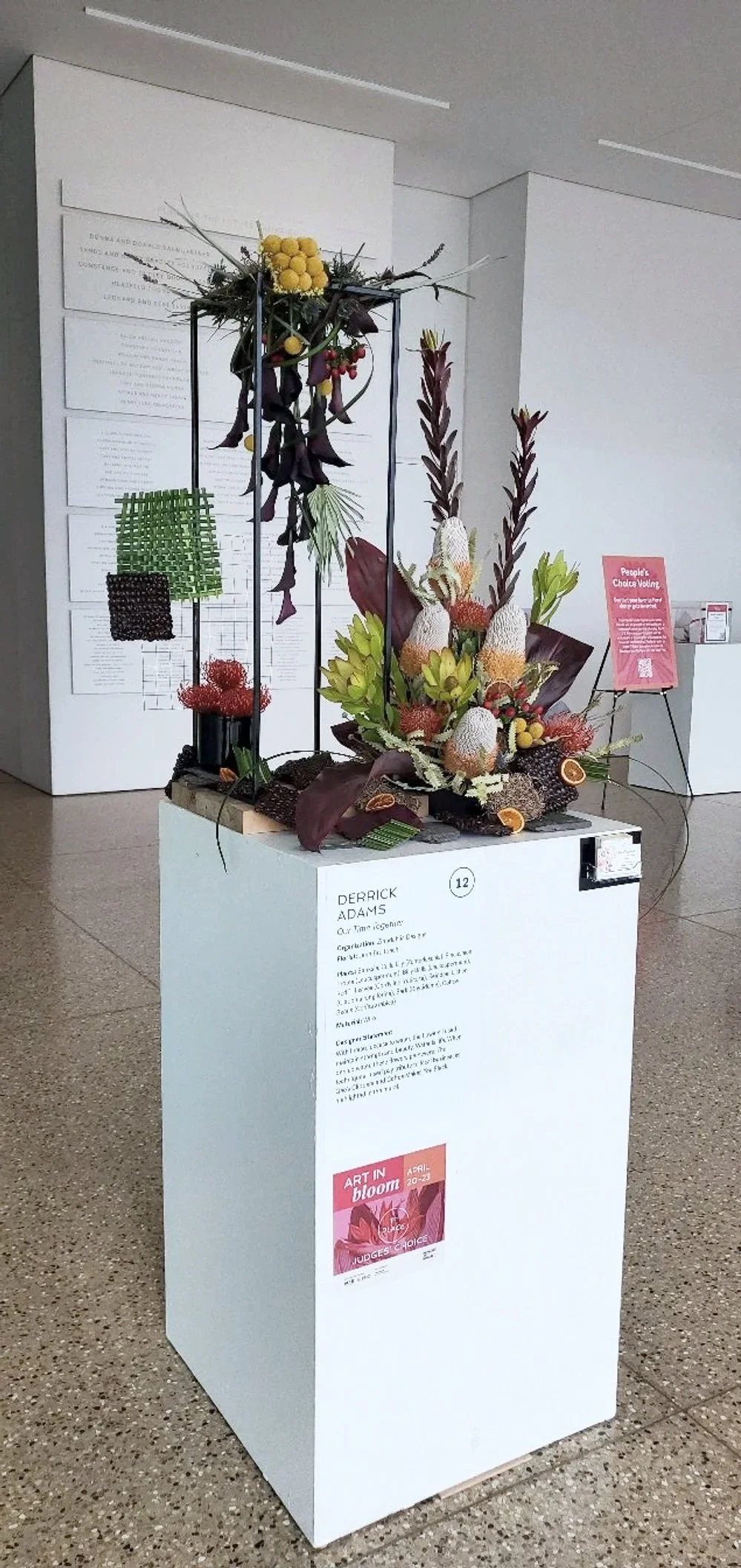 Art in Bloom First Place Winner Zinndahlia Designs 2023