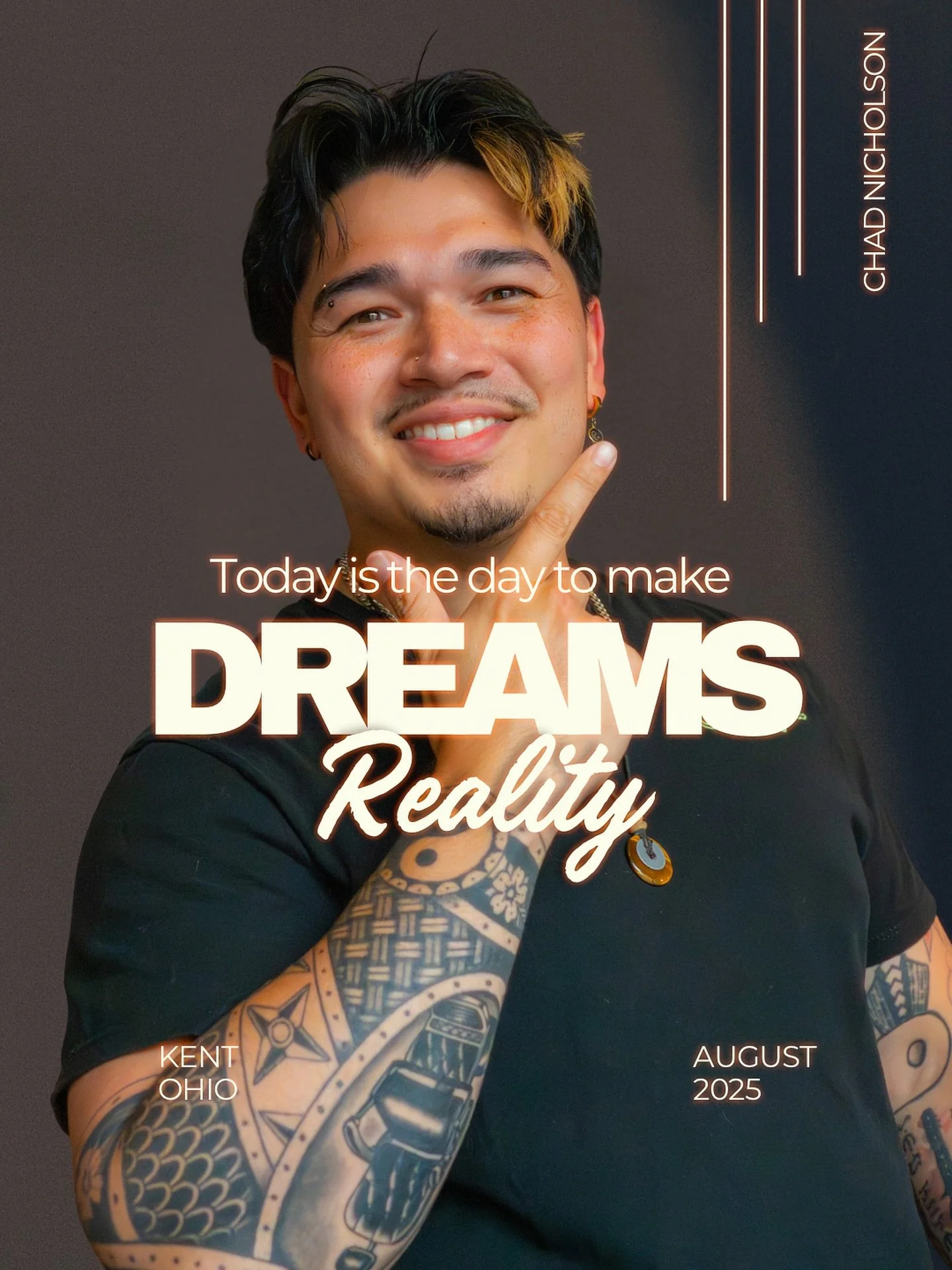 2019 ➝ picked up my first clippers overseas 🌍
2021 ➝ started barber school 🎯
2024 ➝ opened my private studio 🔑
2025 ➝ launched my first full barbershop 🚀

Every chapter = growth 📈
Every year = elevation ⬆️
I dreamed of finding my calling 🙏 &mda
